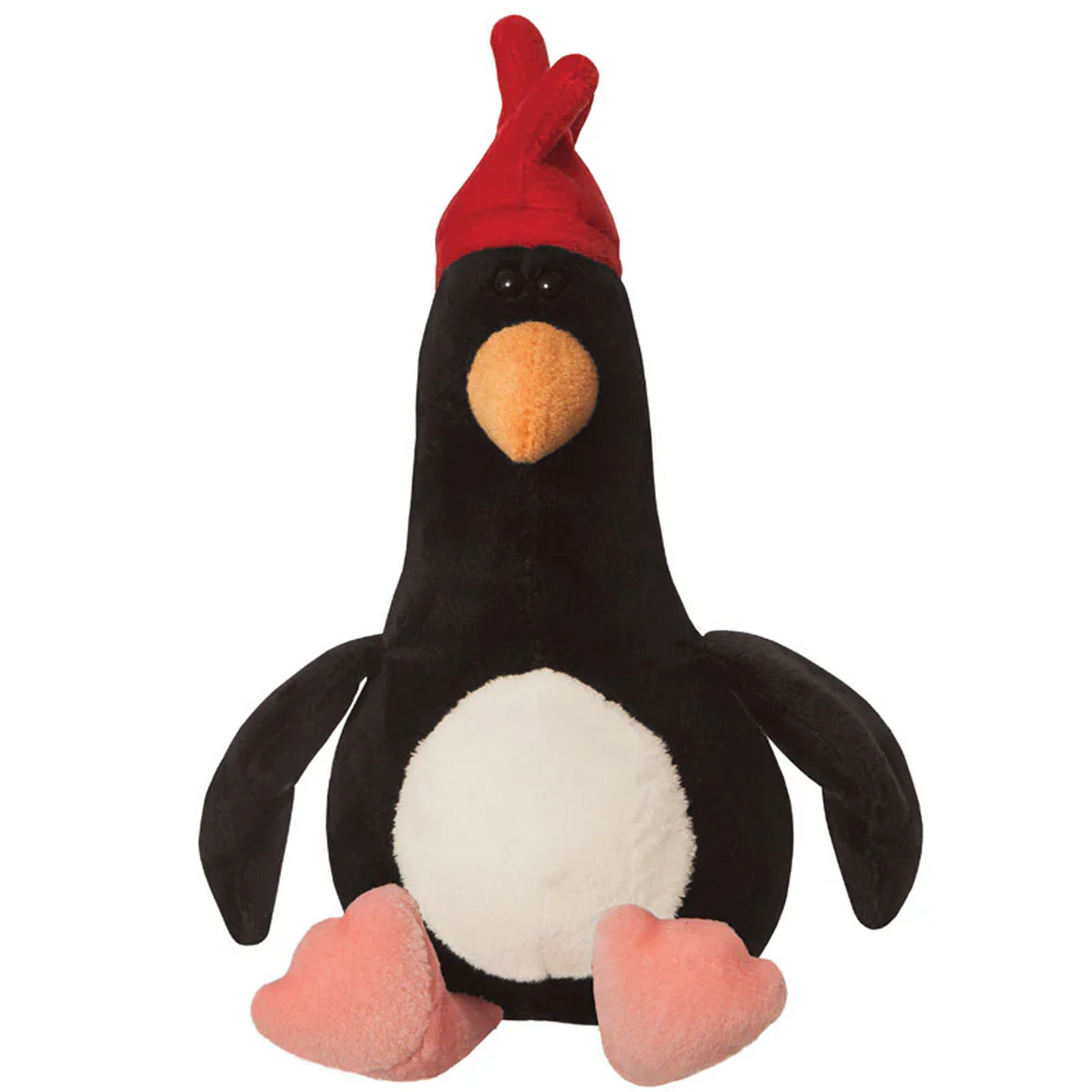 Feather McGraw the Penguin - 18cm Wallace & Gromit Soft Toy (Front View, Sitting) on a White Background | Happy Piranha