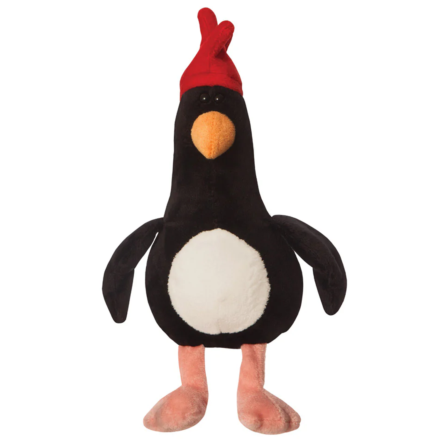 Feather McGraw the Penguin - 18cm Wallace & Gromit Soft Toy (Front View, Standing) on a White Background | Happy Piranha
