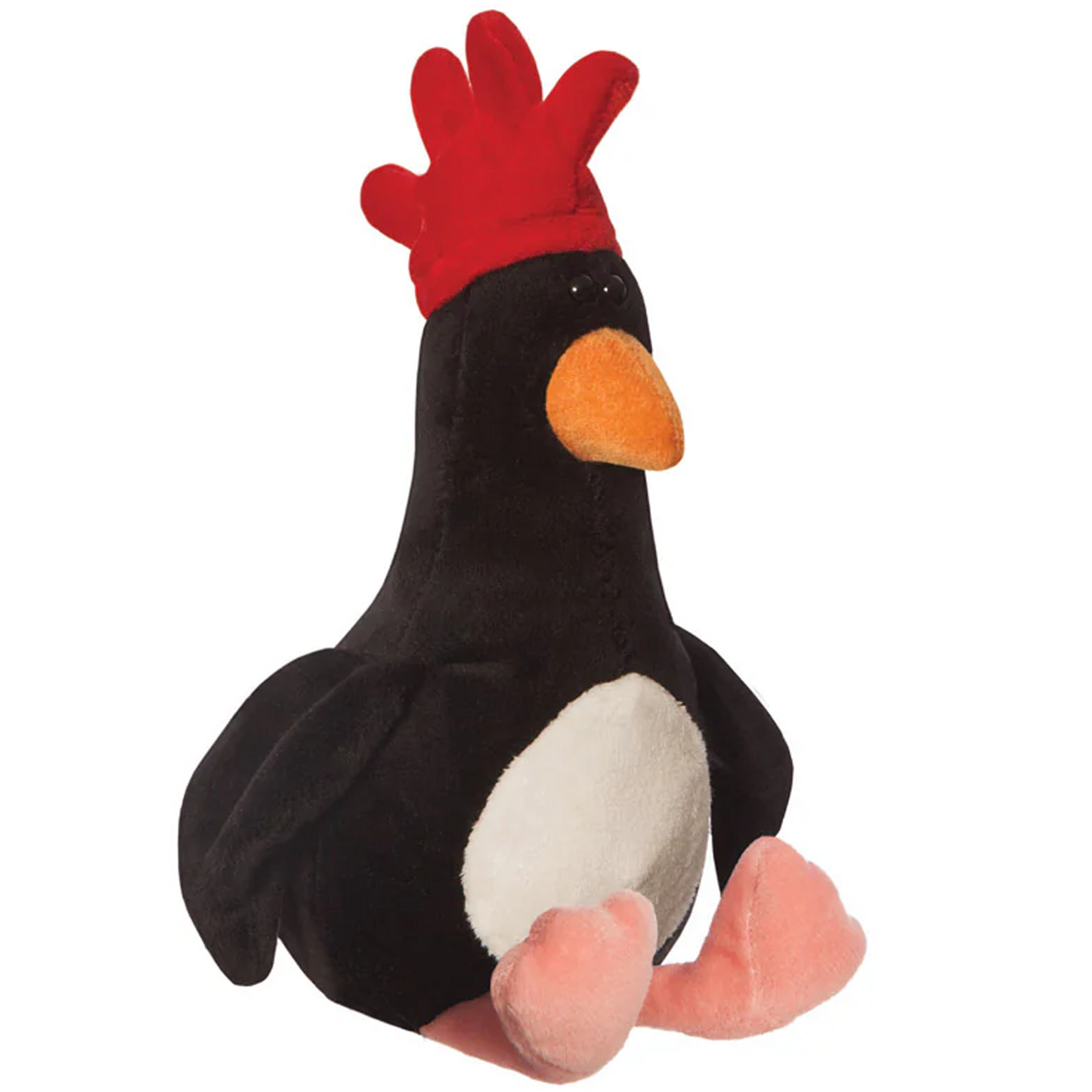Feather McGraw the Penguin - 18cm Wallace & Gromit Soft Toy (Side View, Sitting) on a White Background | Happy Piranha