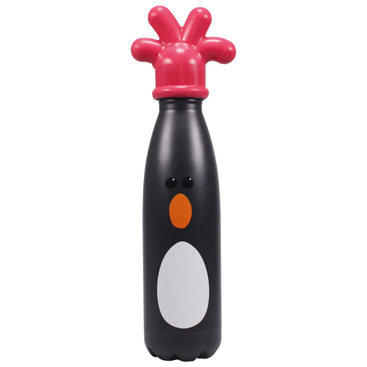 Wallace & Gromit Feathers McGraw Metal Water Bottle (Front) | Happy Piranha