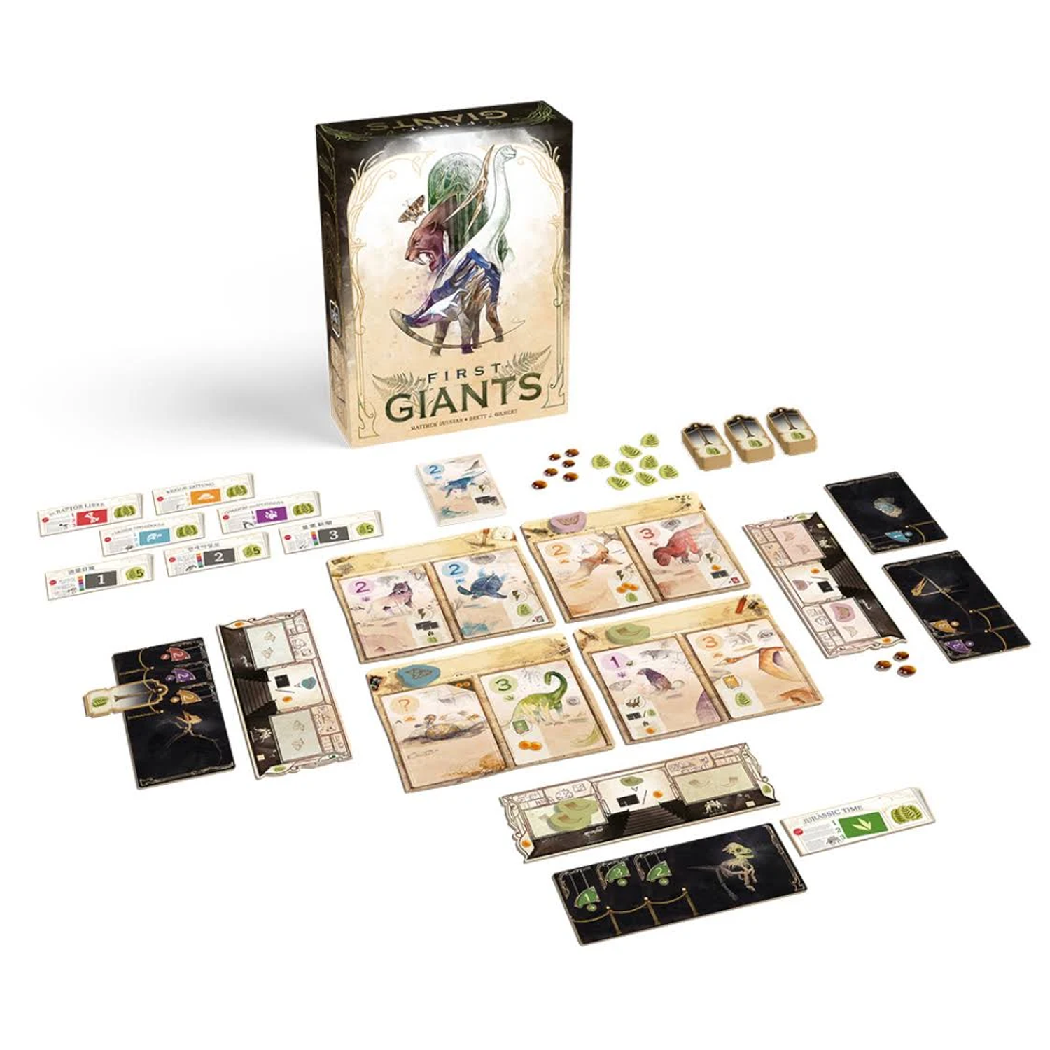 First Giants Board Game (Box and Contents) on a White Background | Happy Piranha