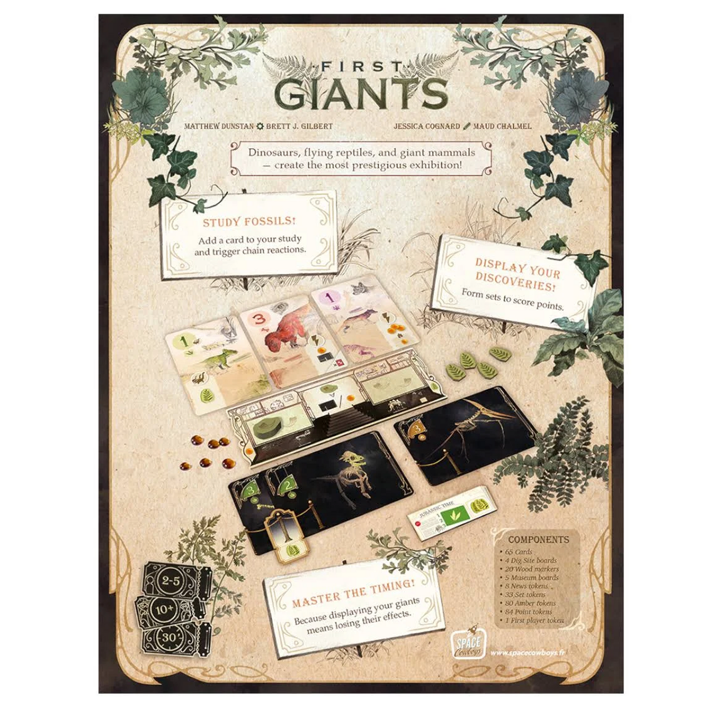 First Giants Board Game (Back of Box) on a White Background | Happy Piranha