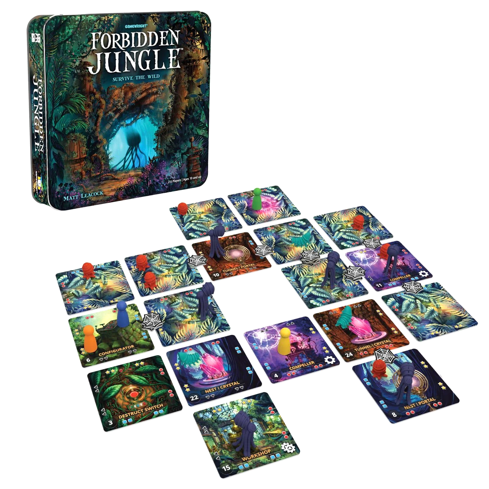 Forbidden Jungle Board Game Set Up | Board Game