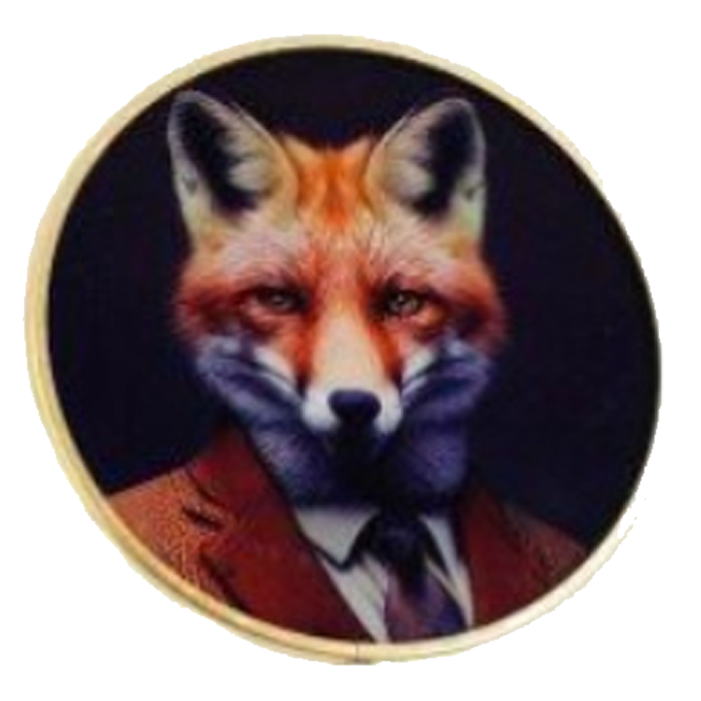Forest Friends: Posh Animal Design Glass Coaster (Fox Design) | Happy Piranha