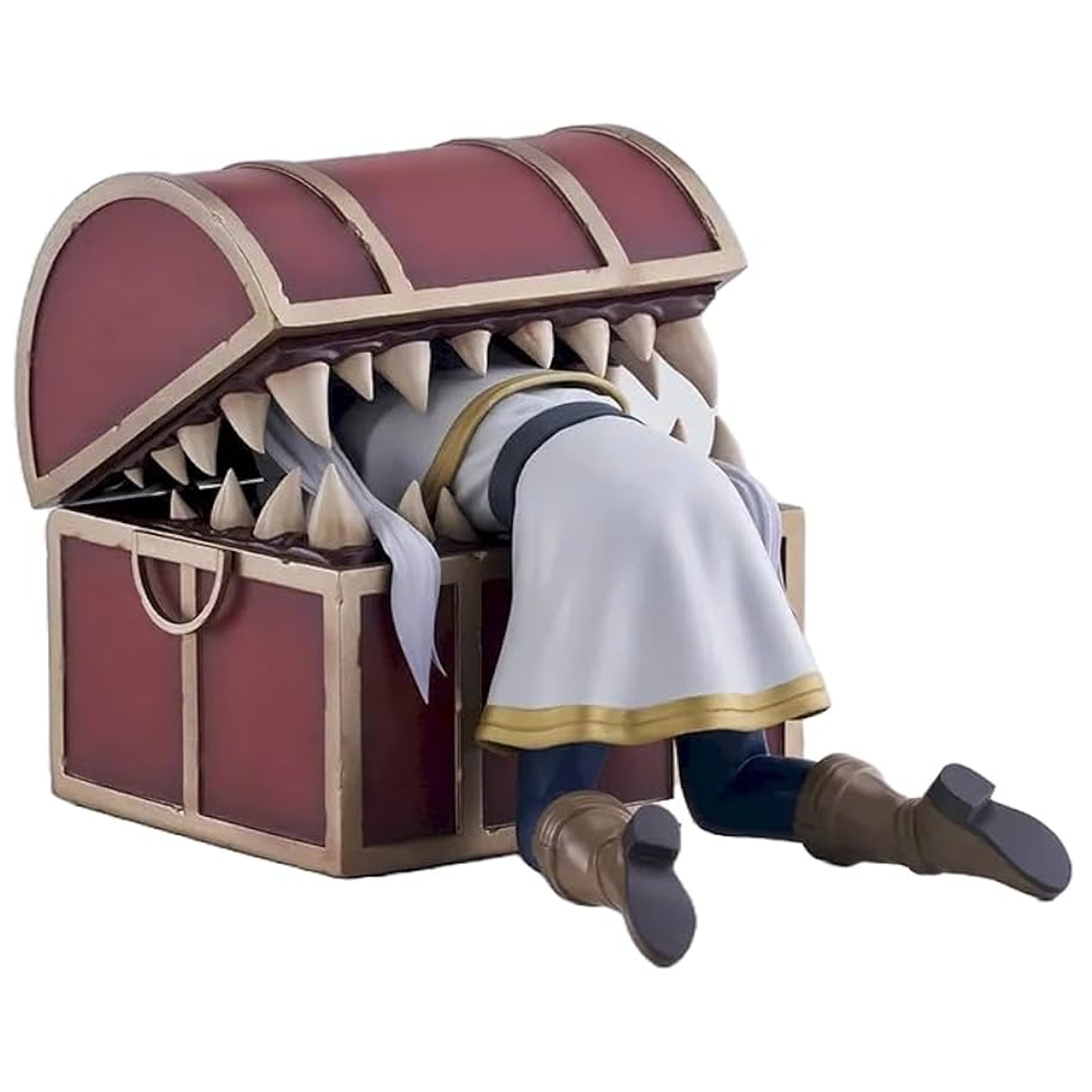 Frieren Beyond Journey's End Mimic Chest Luminasta Figure (Inside Mimic) on a White Background | Happy Piranha