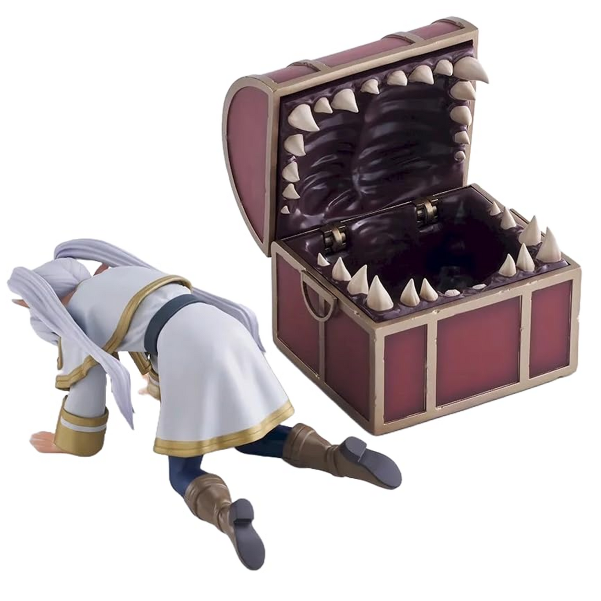 Frieren Beyond Journey's End Mimic Chest Luminasta Figure (Outside Mimic) on a White Background | Happy Piranha