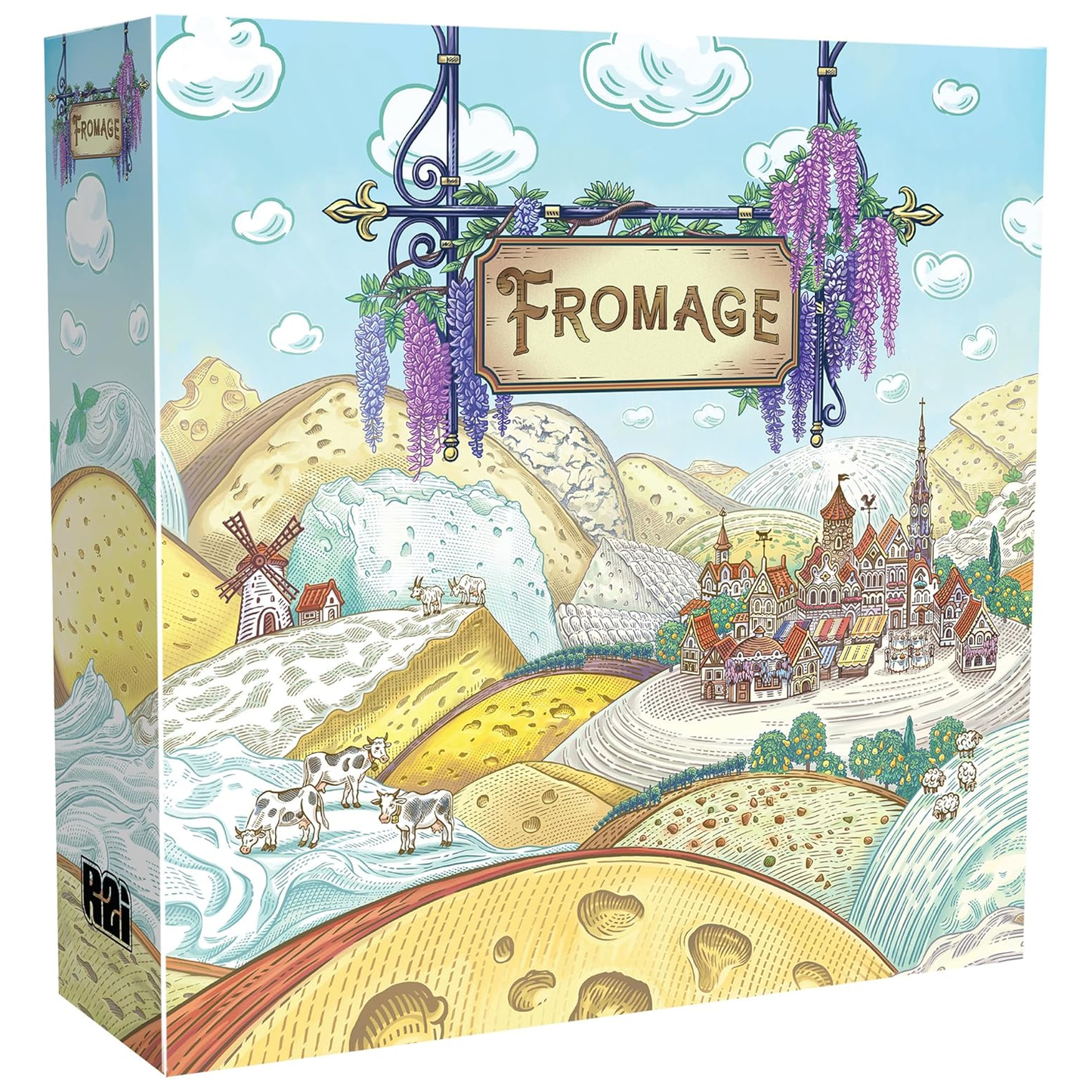 Fromage Board Game (Box) on a White Background | Happy Piranha