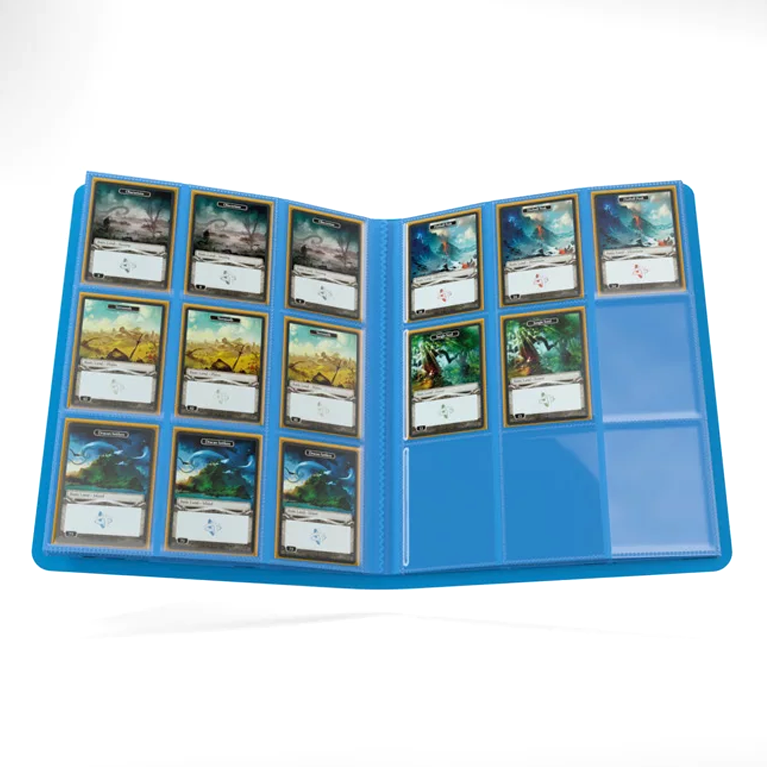 Gamegenic 9 Pocket (360 Card) Casual Trading Card Binder: Blue (With Cards Inside) | Happy Piranha