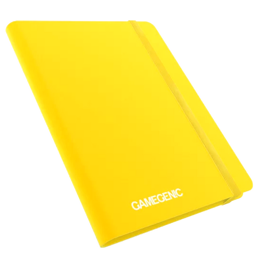 Gamegenic 9 Pocket (360 Card) Casual Trading Card Binder: Yellow (Closed) | Happy Piranha