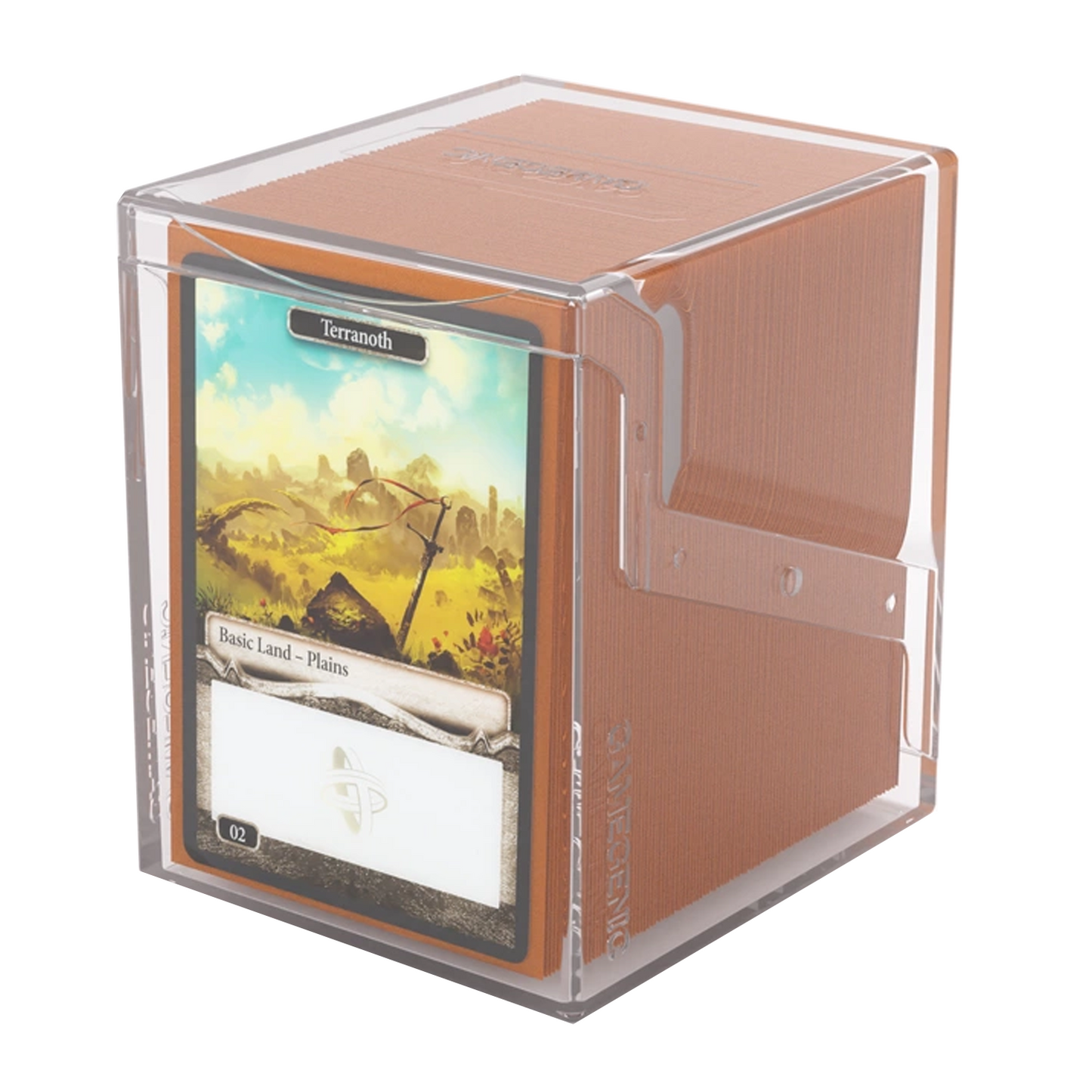 Gamegenic Bastion 100+ XL Deck Box: Clear  With a Commander Deck Inside | Happy Piranha