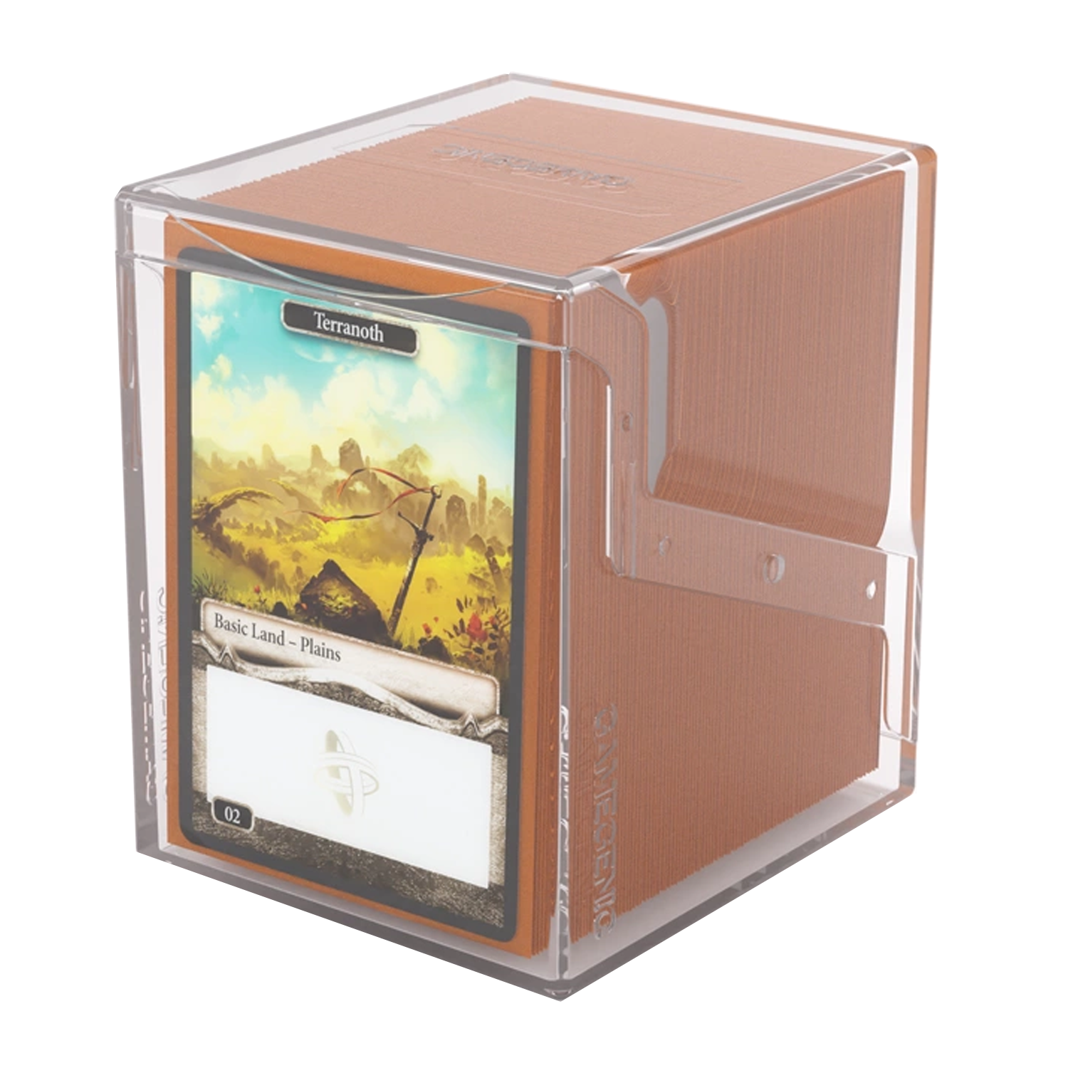 Gamegenic Bastion 100+ XL Deck Box: Clear  With a Commander Deck Inside | Happy Piranha