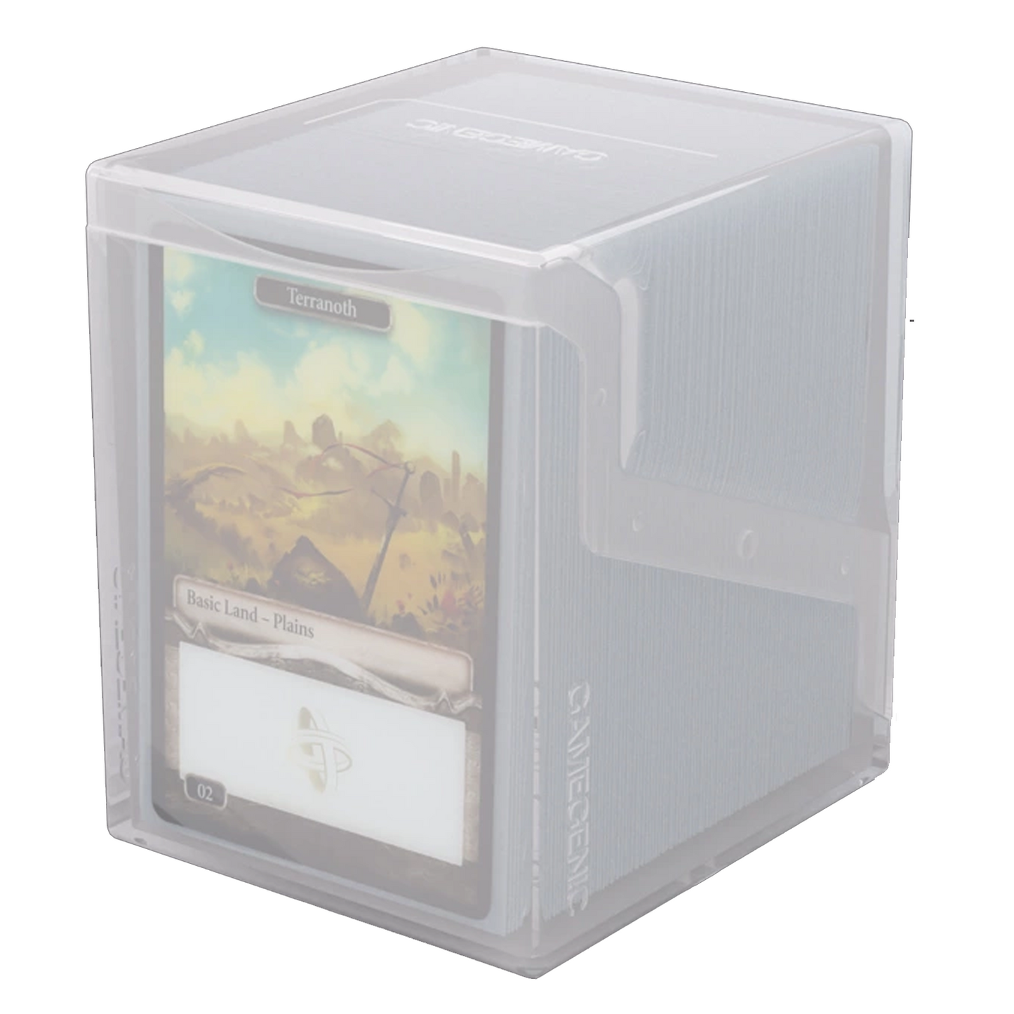 Gamegenic Bastion 100+ XL Deck Box: White With a Commander Deck Inside | Happy Piranha 
