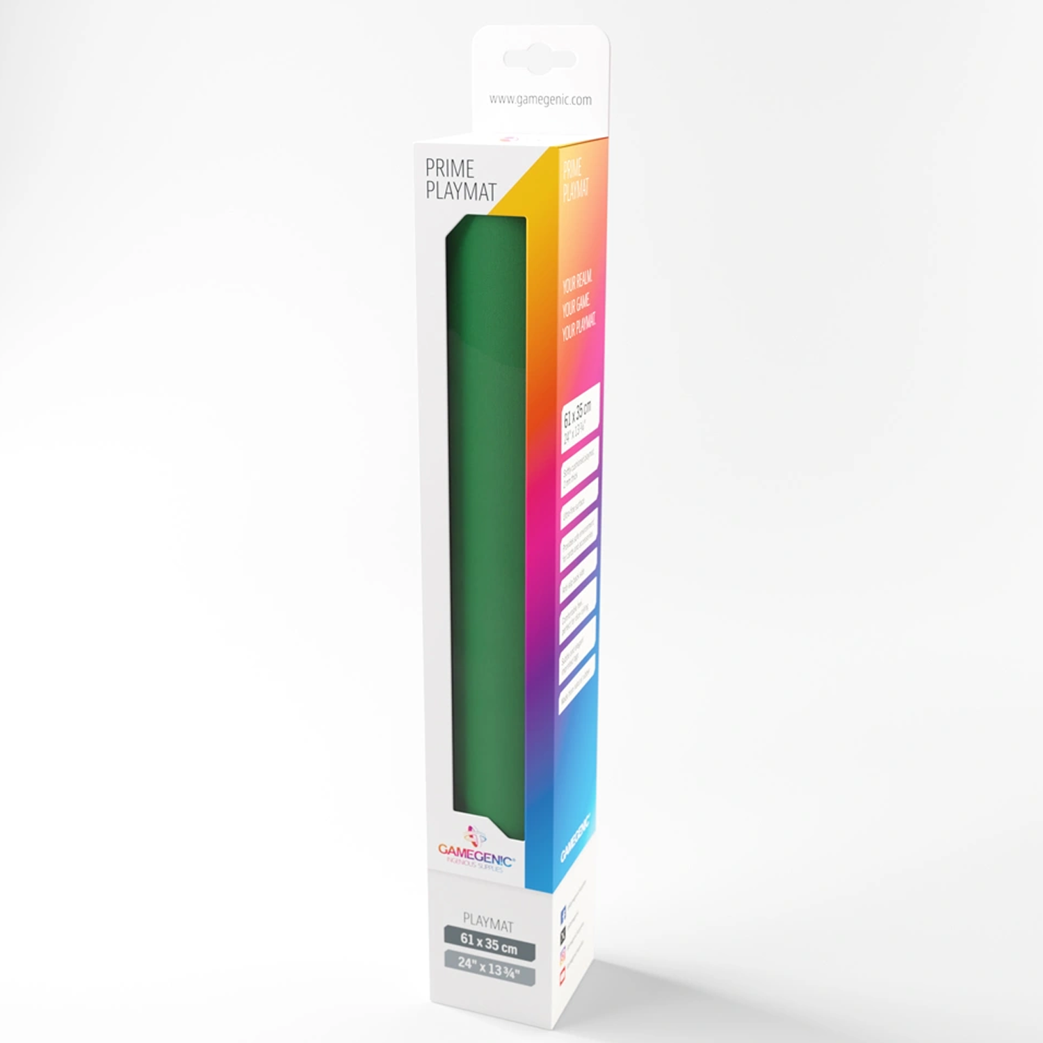 Gamegenic Prime TCG Playmat 61 x 35cm: Green In Its Packaging | Happy Piranha