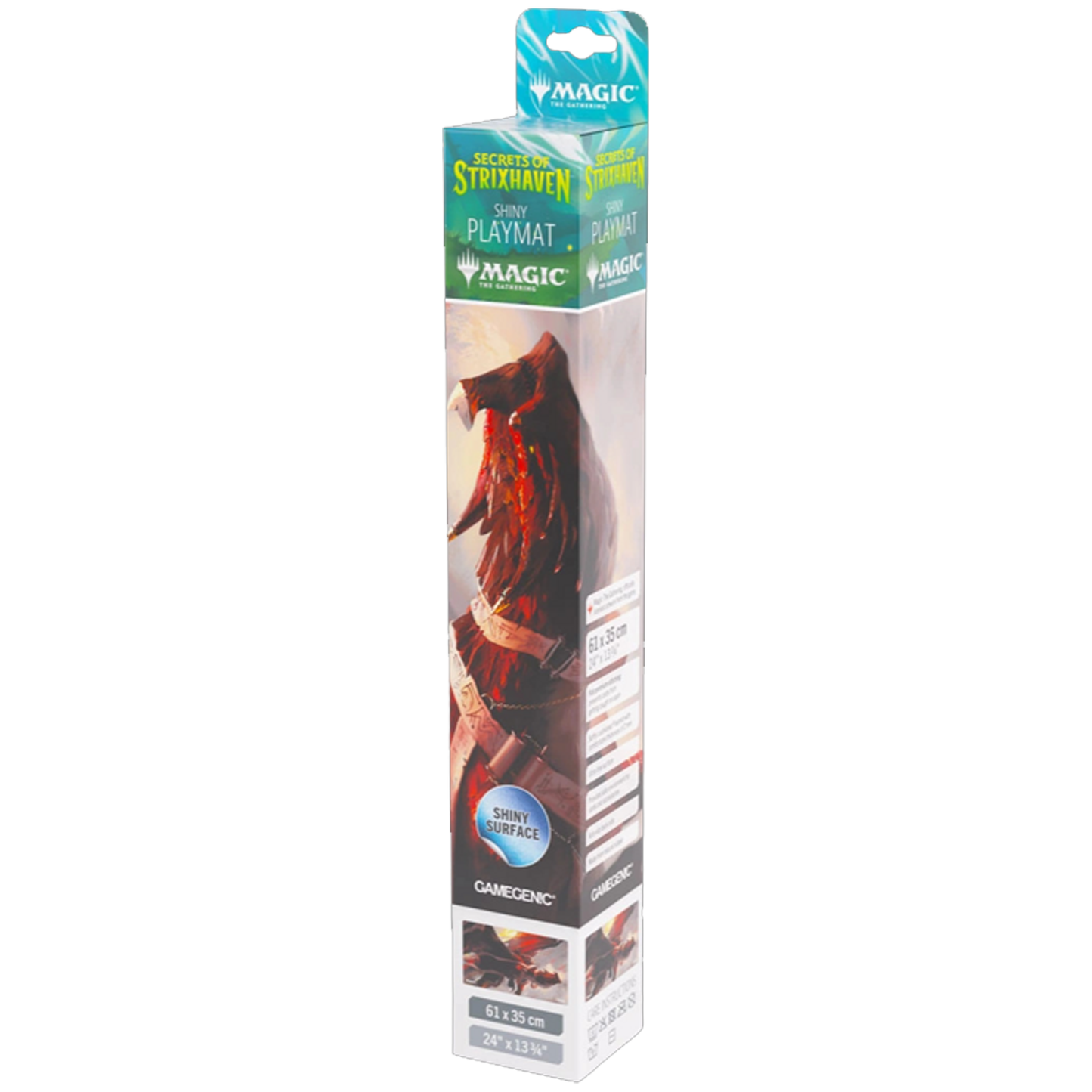 Gamegenic: Secrets of Strixhaven Lorehold Dragon Playmat 61 x 35cm, Boxed on a White Background | Happy Piranha