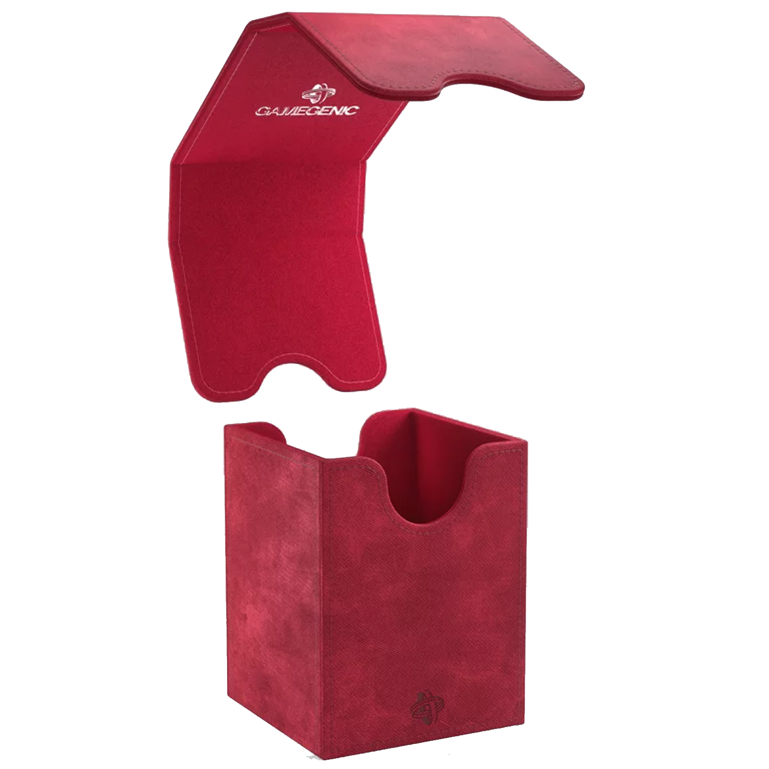 Gamegenic Squire 100+ XL Convertible Deck Box: Red (Lid Open) | Happy Piranha