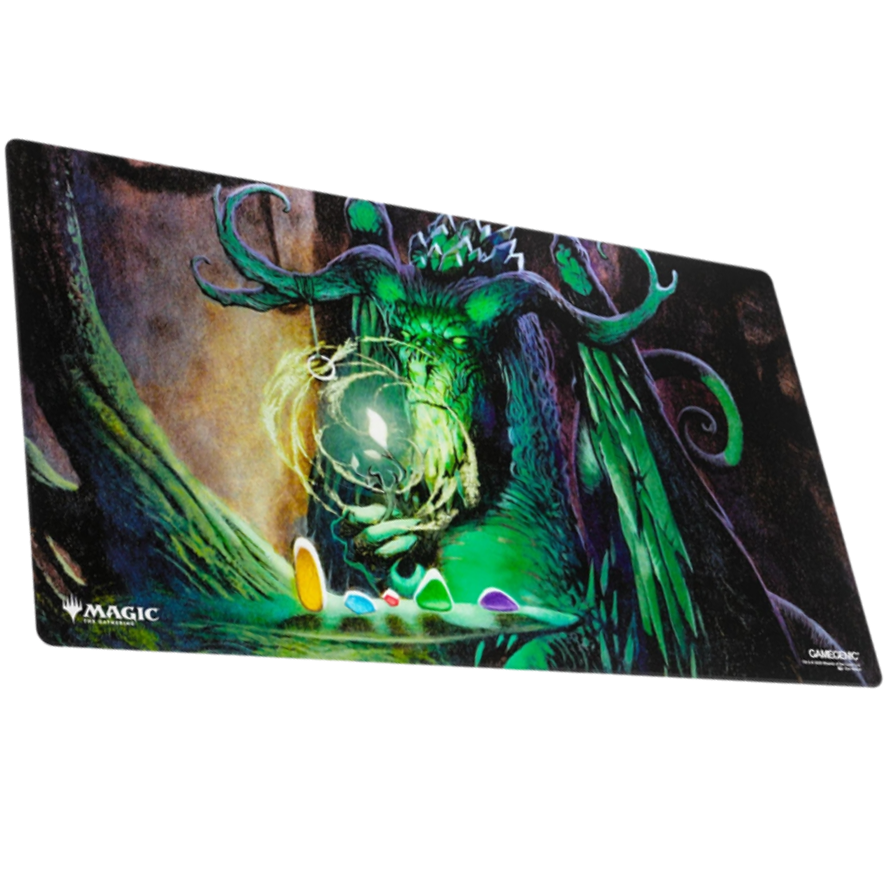 Gamegenic: Secrets of Strixhaven Witherbloom Dragon Playmat 61 x 35cm on a White Background | Happy Piranha