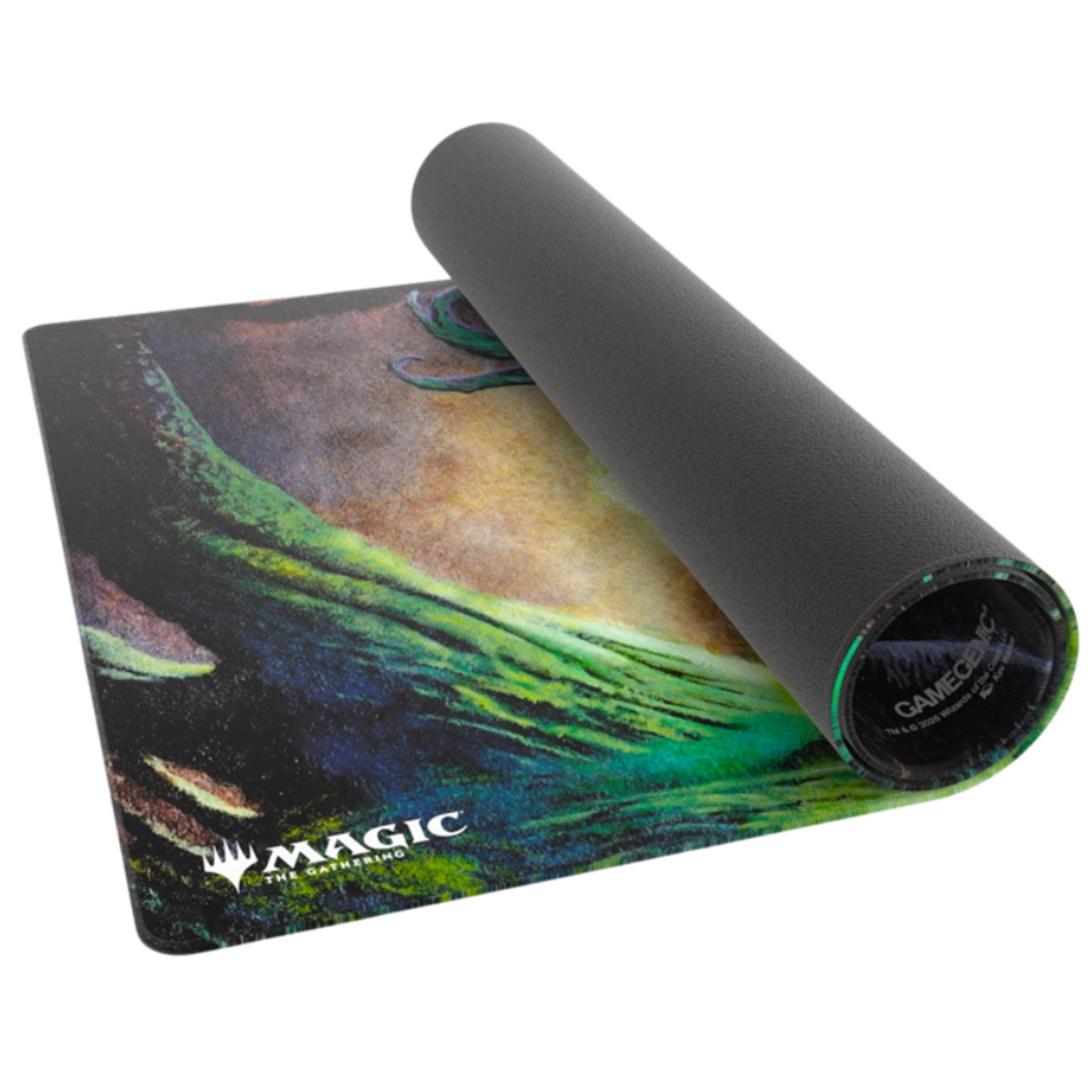 Gamegenic: Secrets of Strixhaven Witherbloom Dragon Playmat 61 x 35cm, Rolled Up on a White Background | Happy Piranha