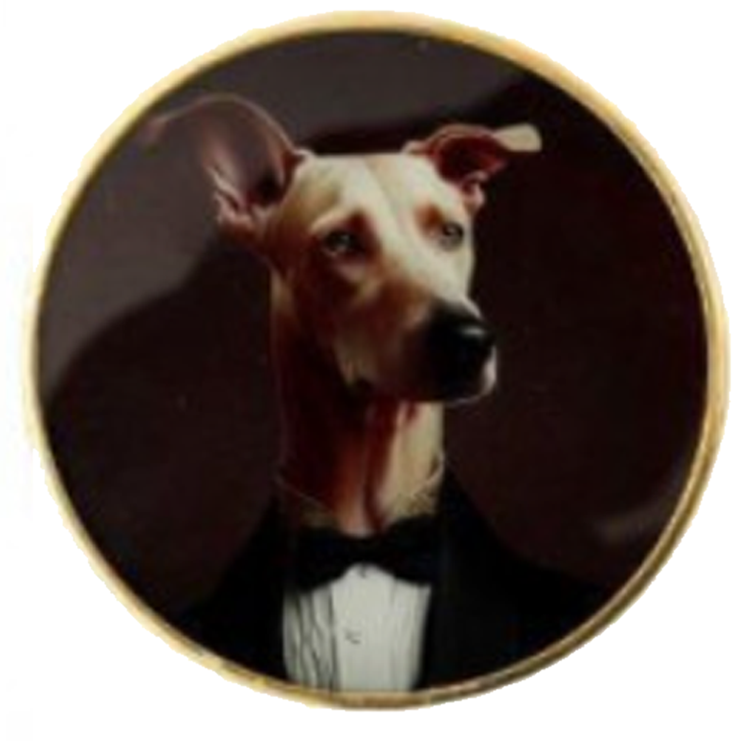 Gentry Big Dogs: Posh Animal Design Glass Coaster (Whippet Design) | Happy Piranha