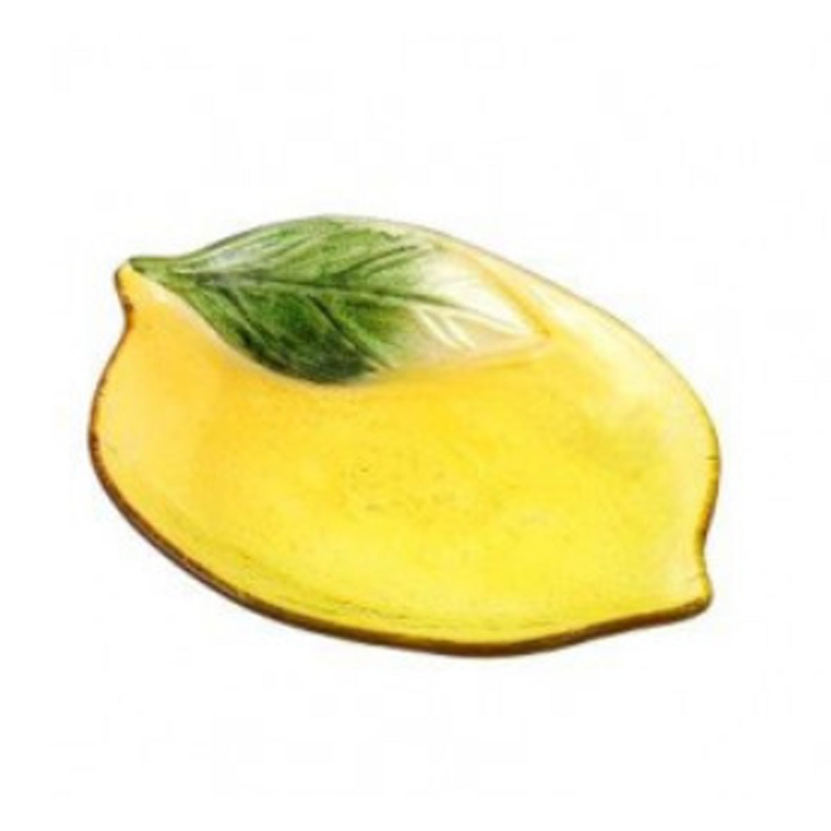 Lemon Design Glass on a White Background | Happy Piranha