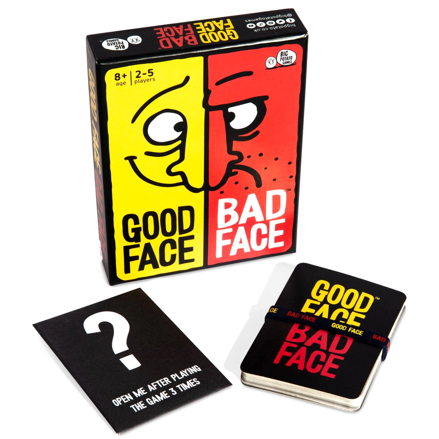 Good Face Bad Face Card Game (Cards and Box) | Happy Piranha