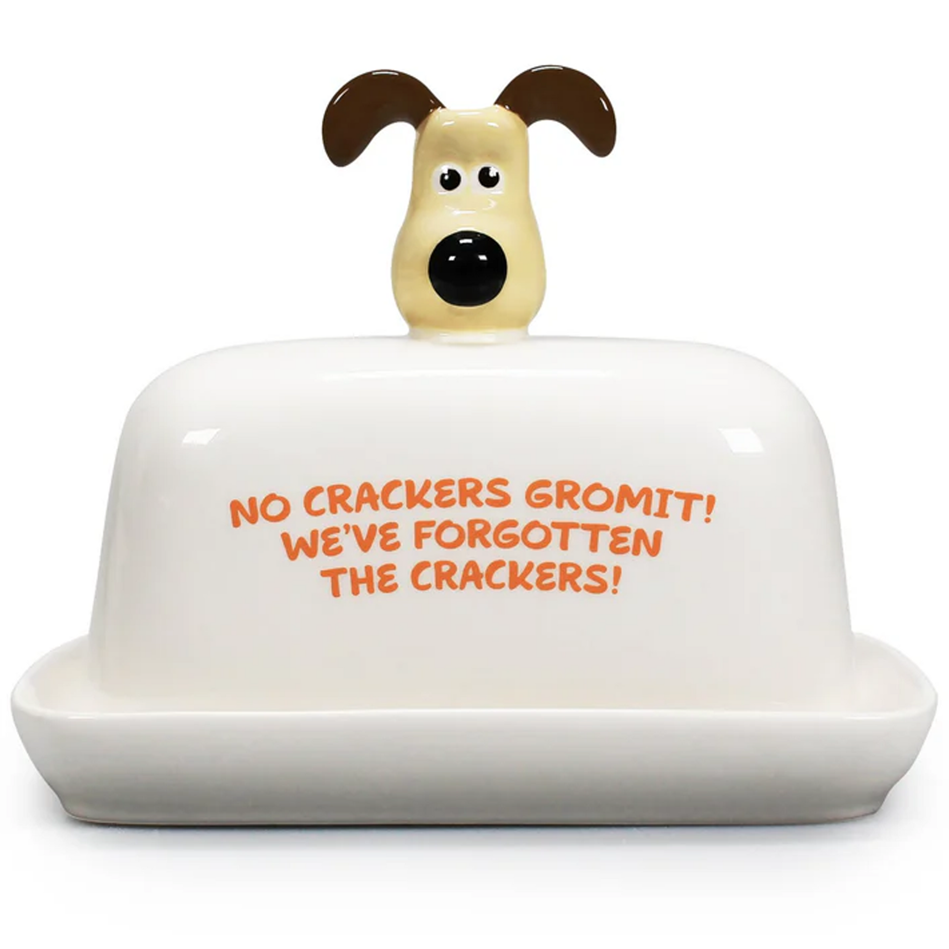 Wallace & Gromit - Gromit Head Butter or Cheese Dish (Front) | Happy Piranha