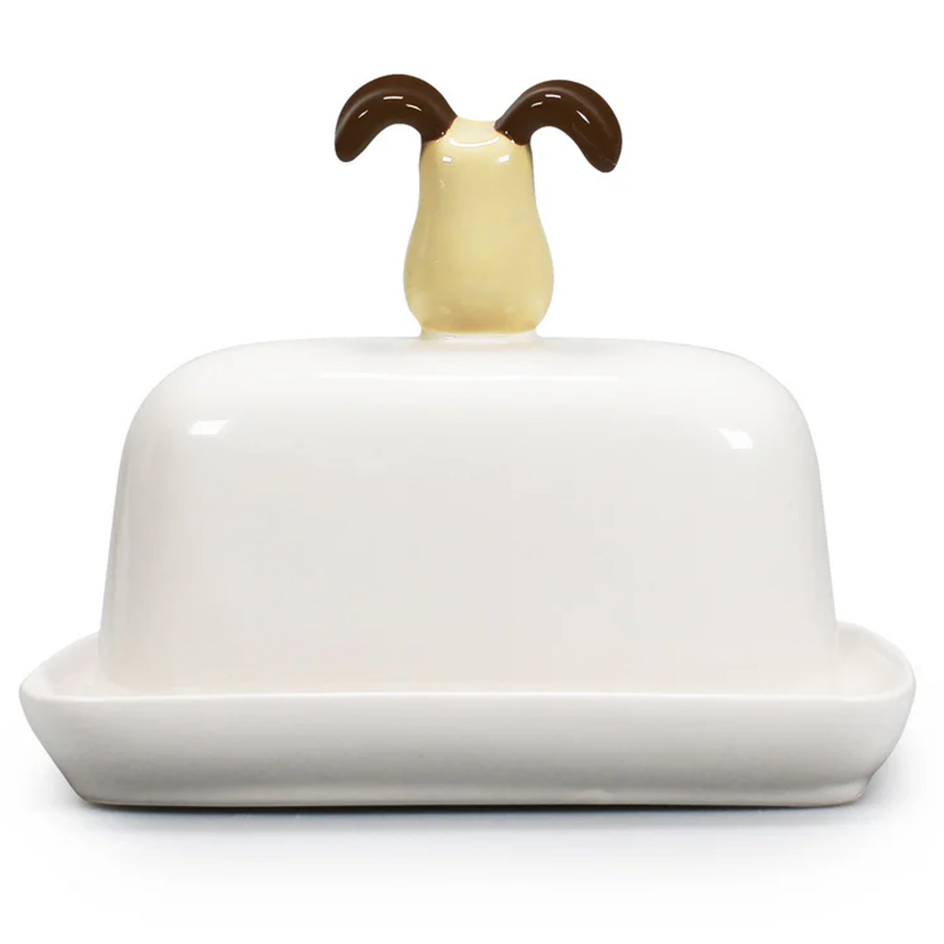 Wallace & Gromit - Gromit Head Butter or Cheese Dish (Back) | Happy Piranha