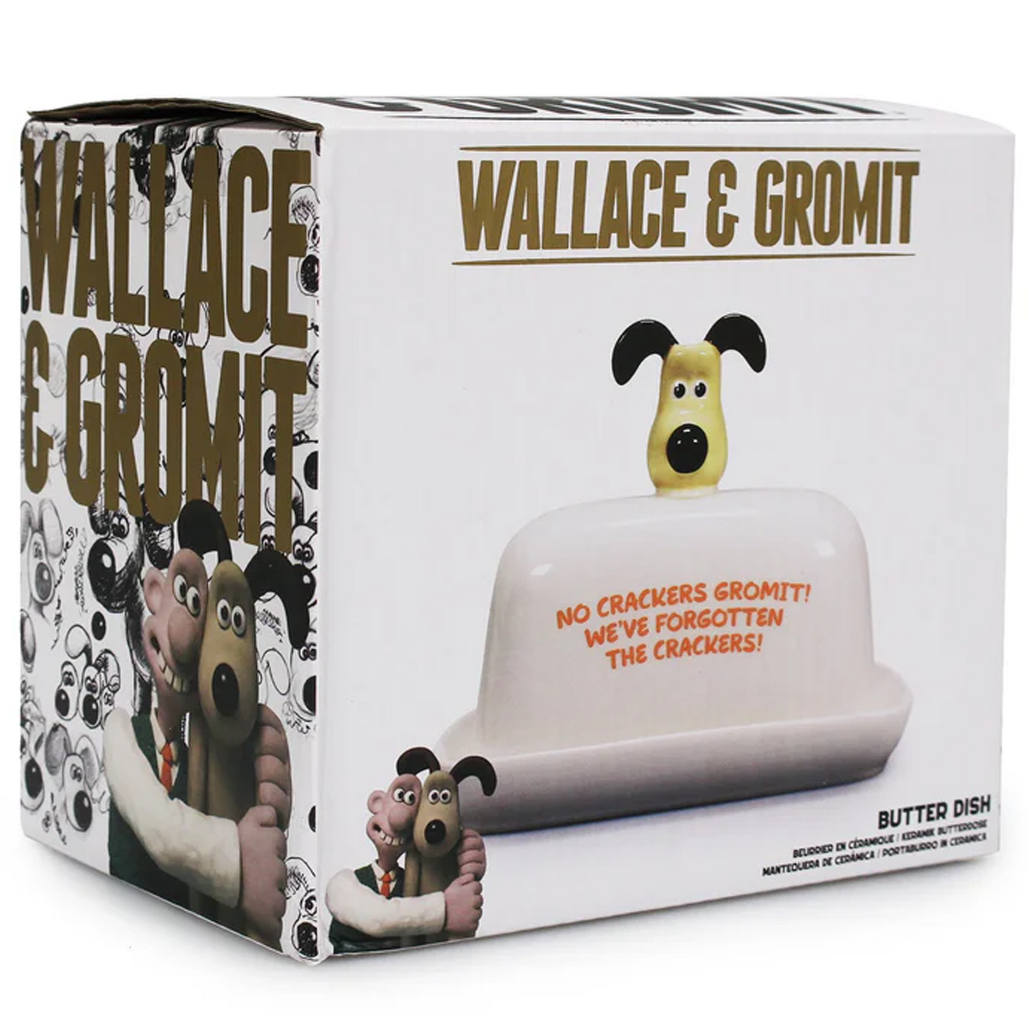 Wallace & Gromit - Gromit Head Butter or Cheese Dish (Boxed) | Happy Piranha