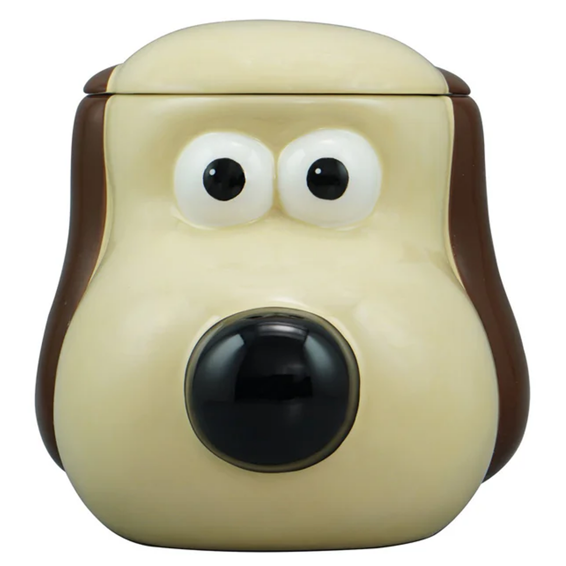 Wallace & Gromit - Gromit Head Cookie Jar (Front) | Happy Piranha