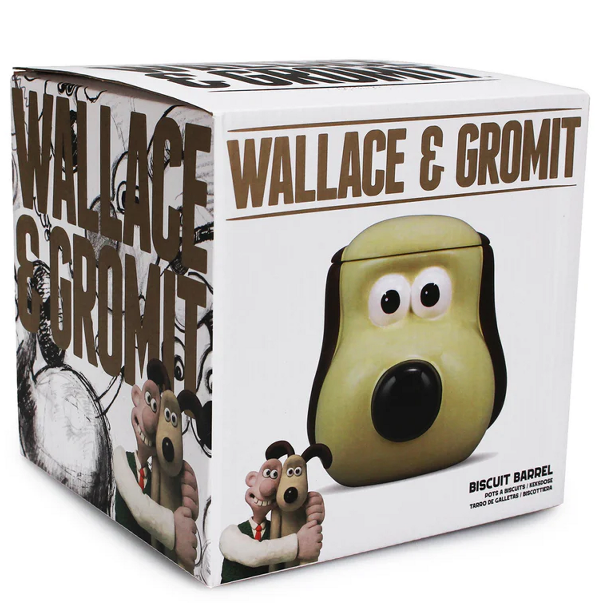 Wallace & Gromit - Gromit Head Cookie Jar (Boxed) | Happy Piranha