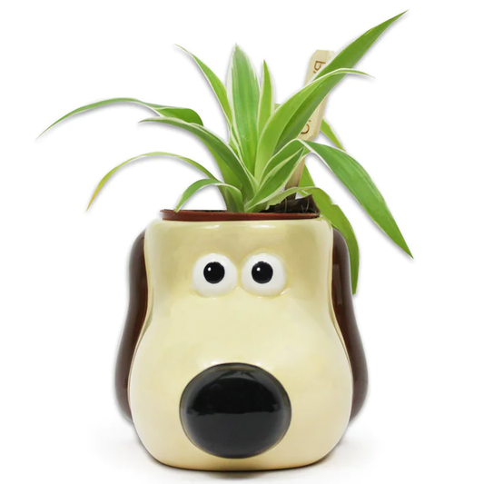 Gromit - Wallace & Gromit 3D Face Shaped Plant Pot (Front) | Happy Piranha