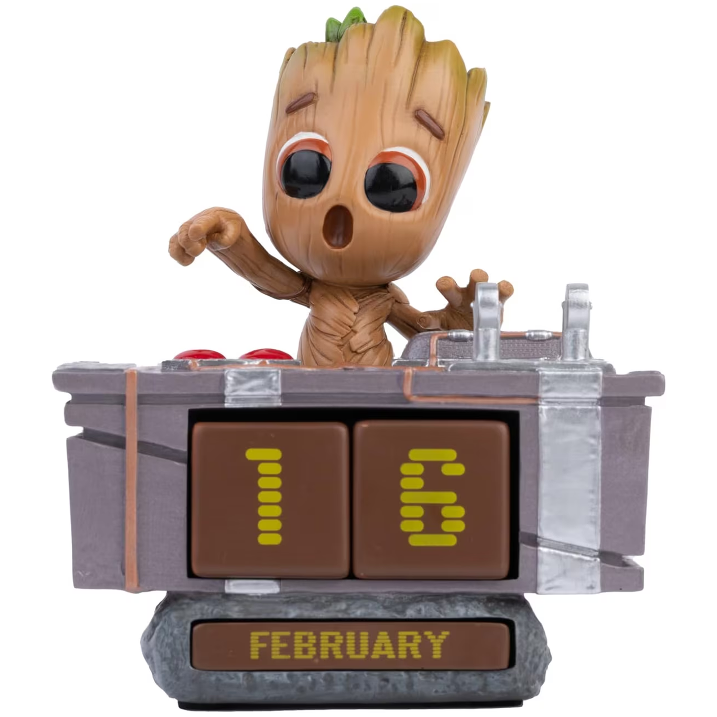Marvel Baby Groot DJ Perpetual Calendar (Front) | Happy Piranha