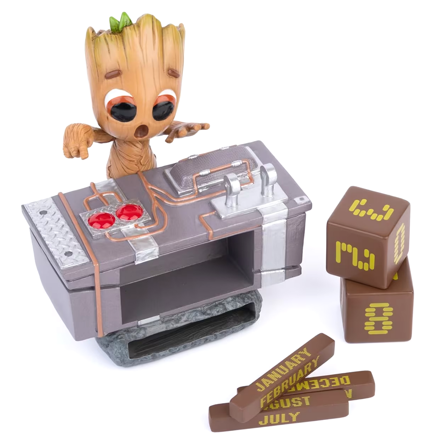 Marvel Baby Groot DJ Perpetual Calendar and Components | Happy Piranha