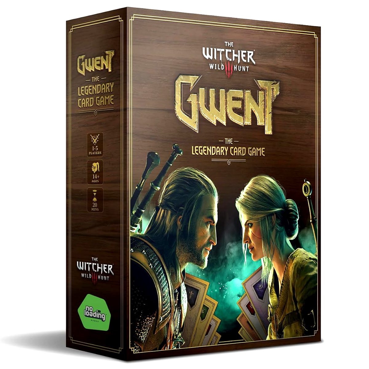 The Witcher: Gwent - The Legendary Card Game (Front of Box) on a White Background | Happy Piranha