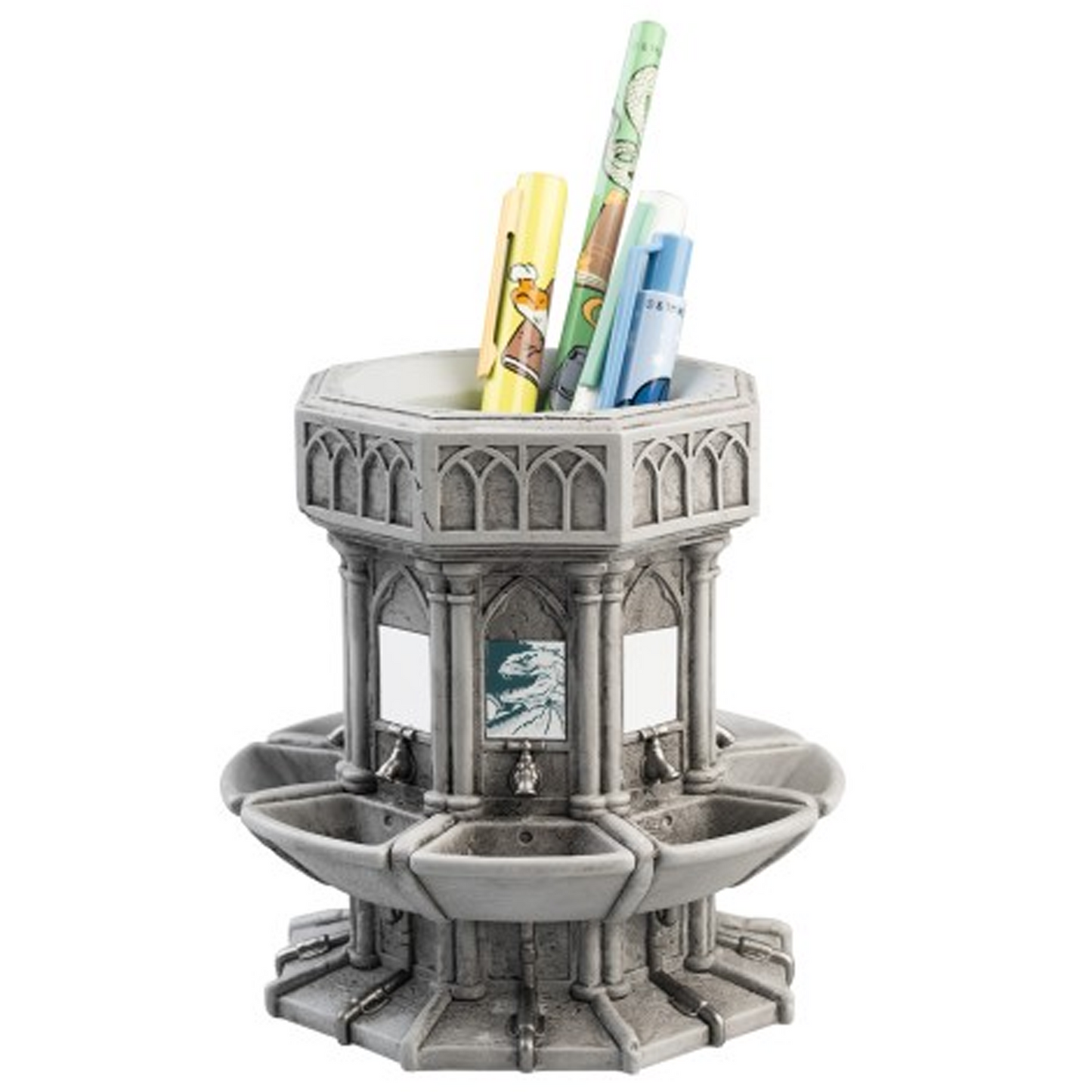 Harry Potter Moaning Myrtle's Bathroom Pen Holder & Stationary Set on a White Background | Happy Piranha