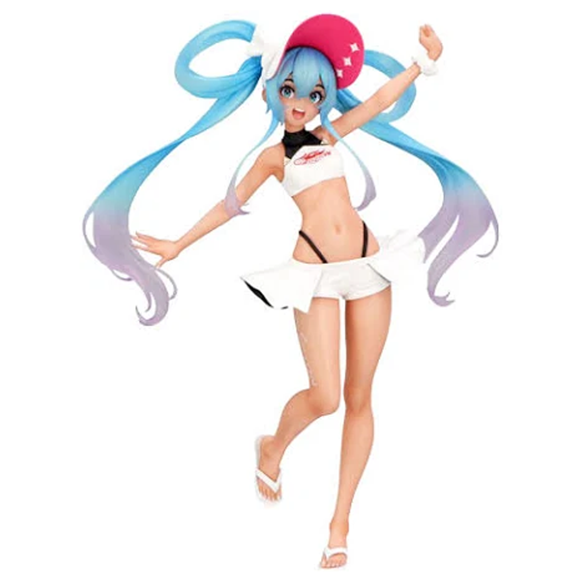 Hatsune Miku GT Project: Trio-Try-It 2024 Racing Miku Figure on a White Background  (Front) | Happy Piranha
