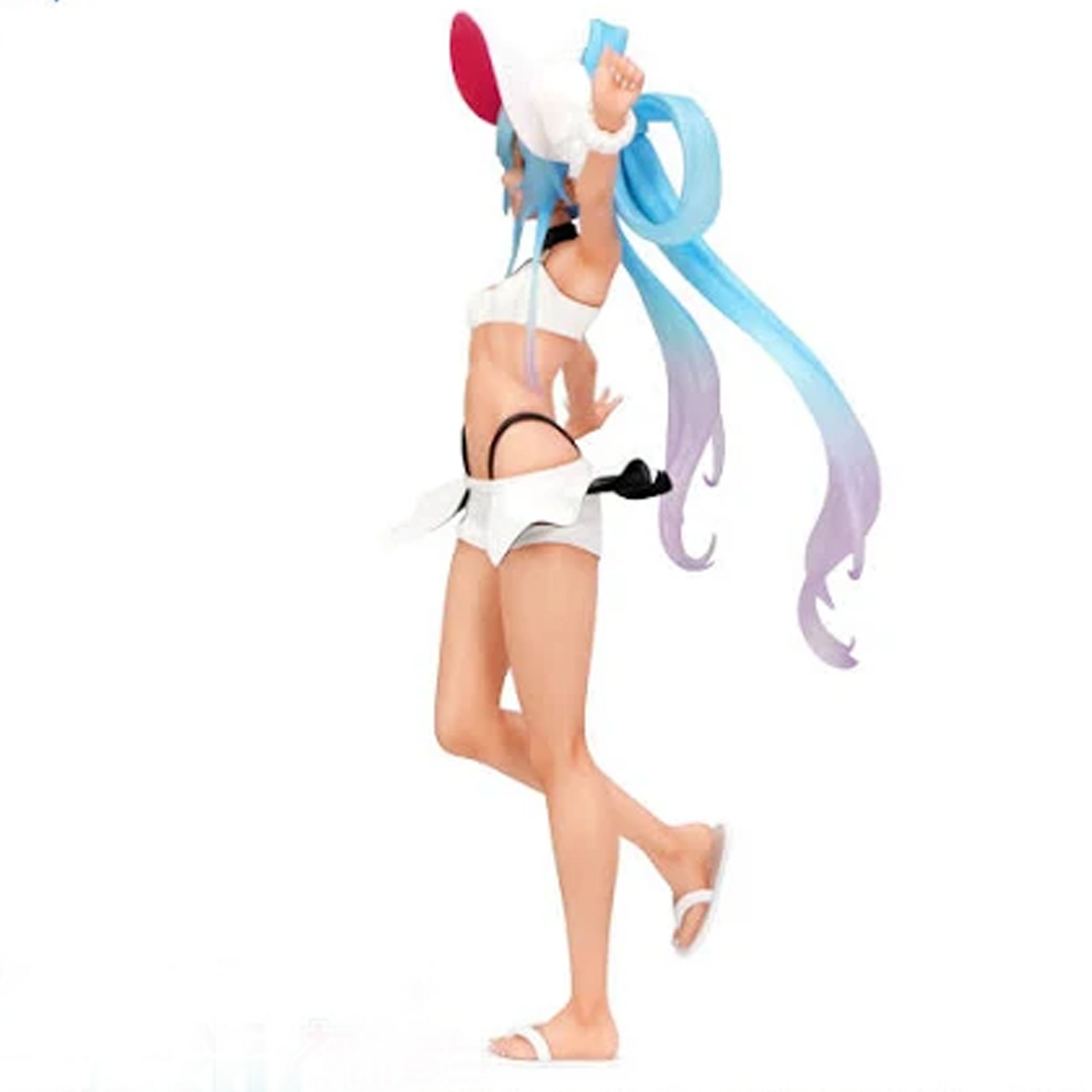Hatsune Miku GT Project: Trio-Try-It 2024 Racing Miku Figure on a White Background  (Side) | Happy Piranha