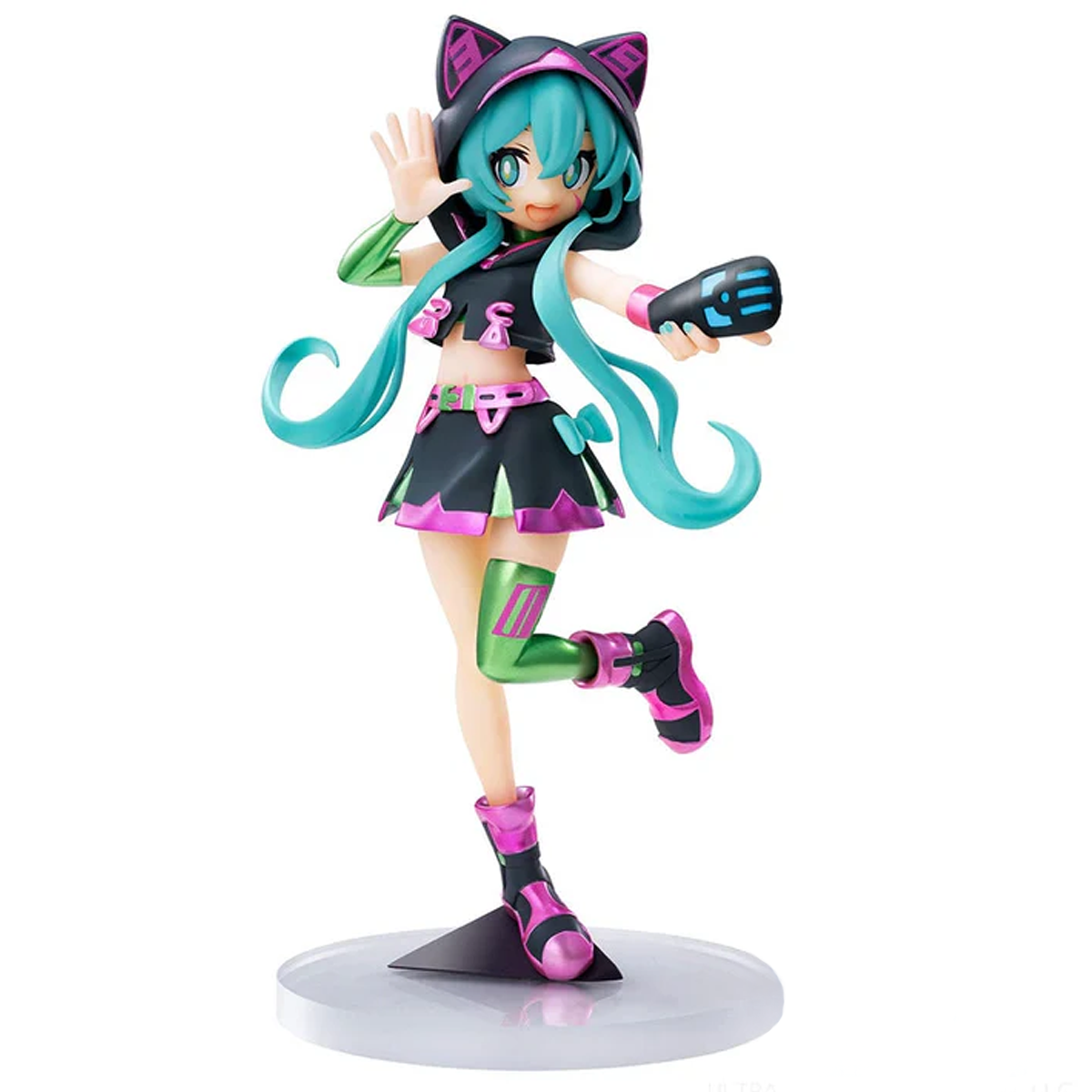 Hatsune Mike Live Stage Sega Luminasta Figure (Side) On a White Background | Happy Piranha
