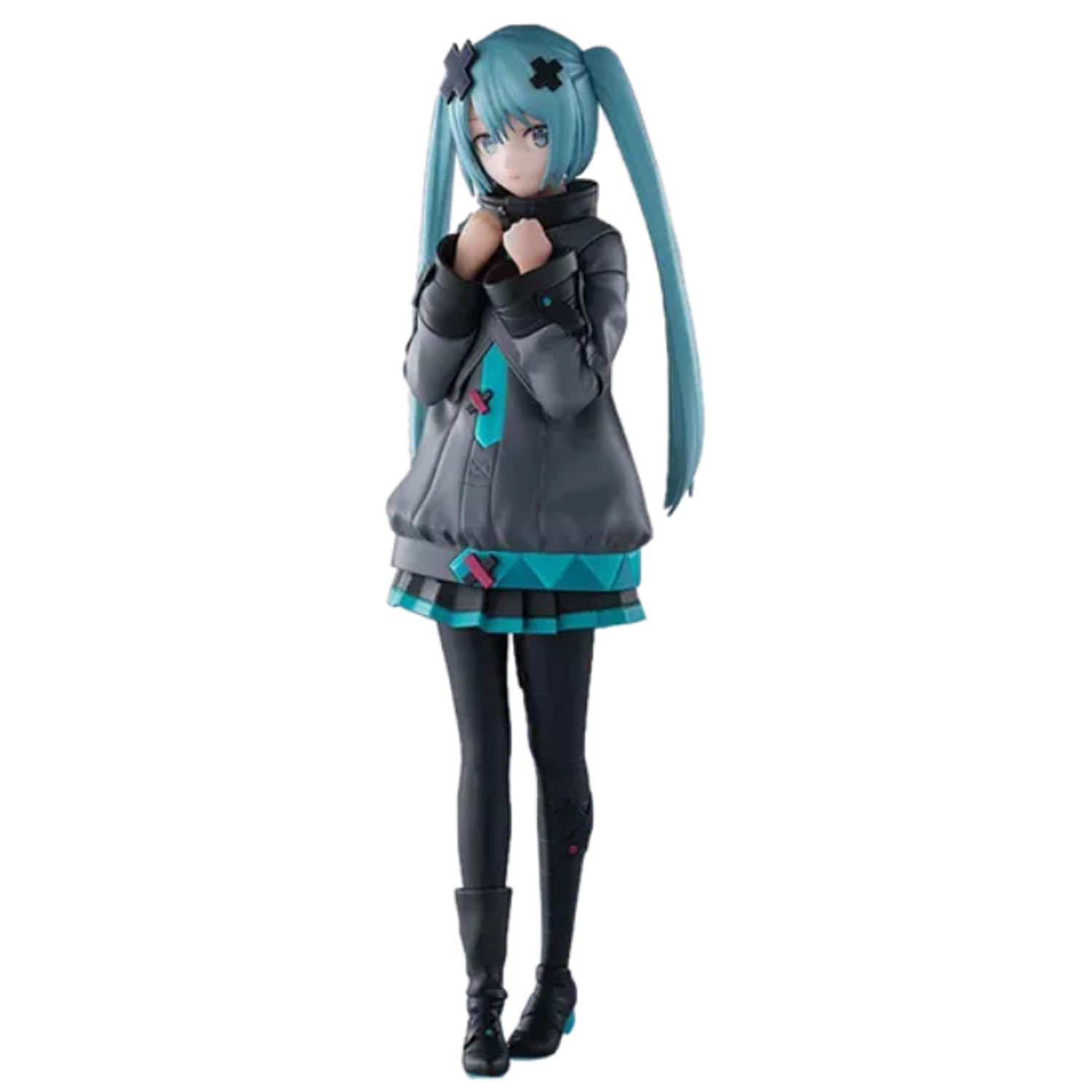 Hatsune Miku Colourful Stage! The Movie: Shuttered Sekai Luminista Figure (Front) on a White Background | Happy Piranha