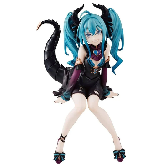 Hatsune Miku Villain Version Noodle Stopper Figure (Front) on a White Background | Happy Piranha