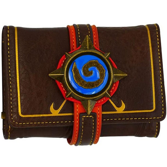 Hearthstone Booster Pack Design Premium Bifold Wallet (Front) | Happy Piranha