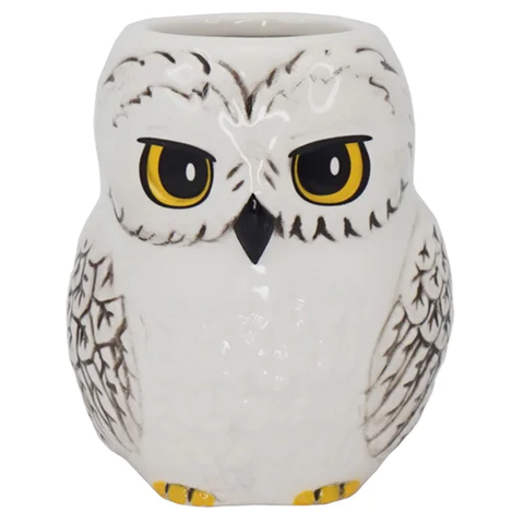Hedwig the Owl - Harry Potter Mini Plant Pot (Front) | Happy Piranha