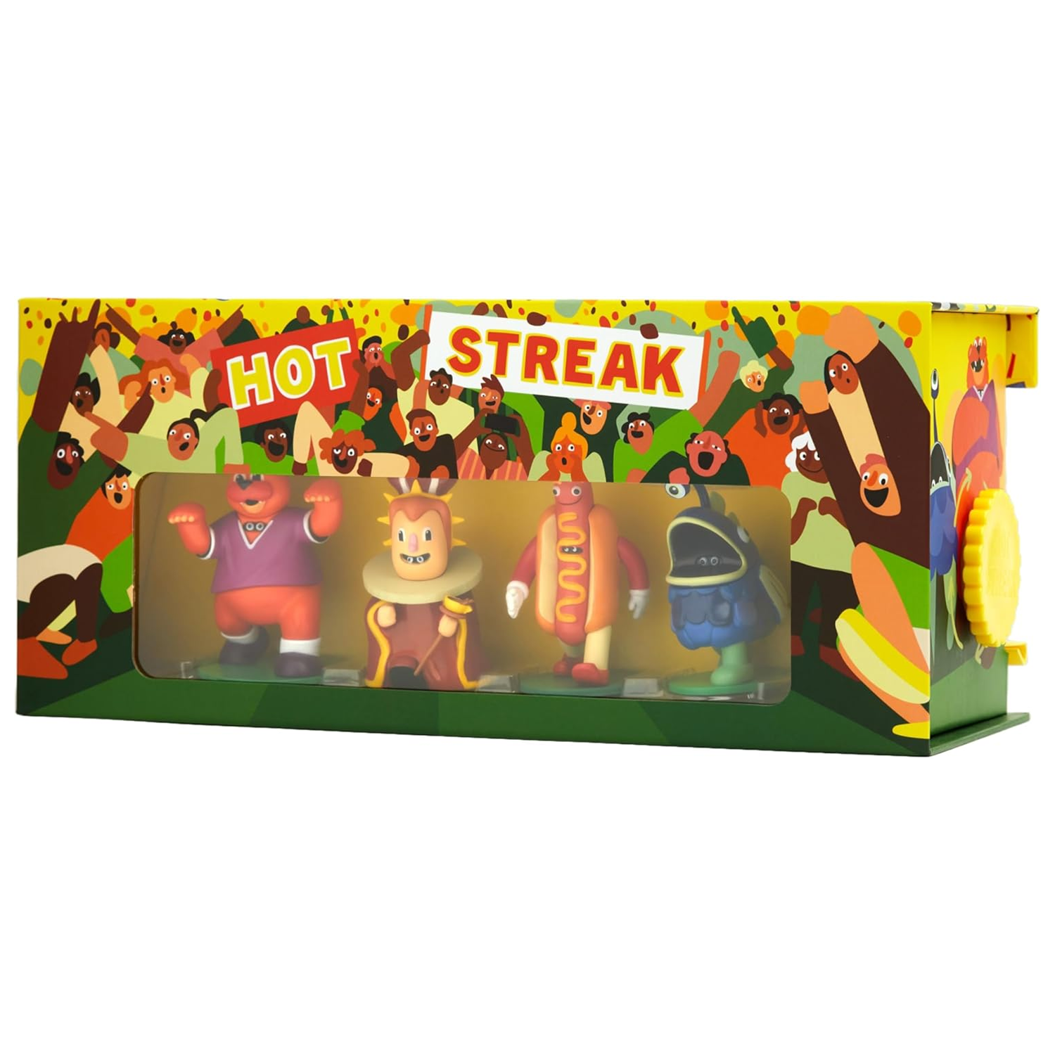 Hot Streak Board Game (Front of Box) on a White Background | Happy Piranha