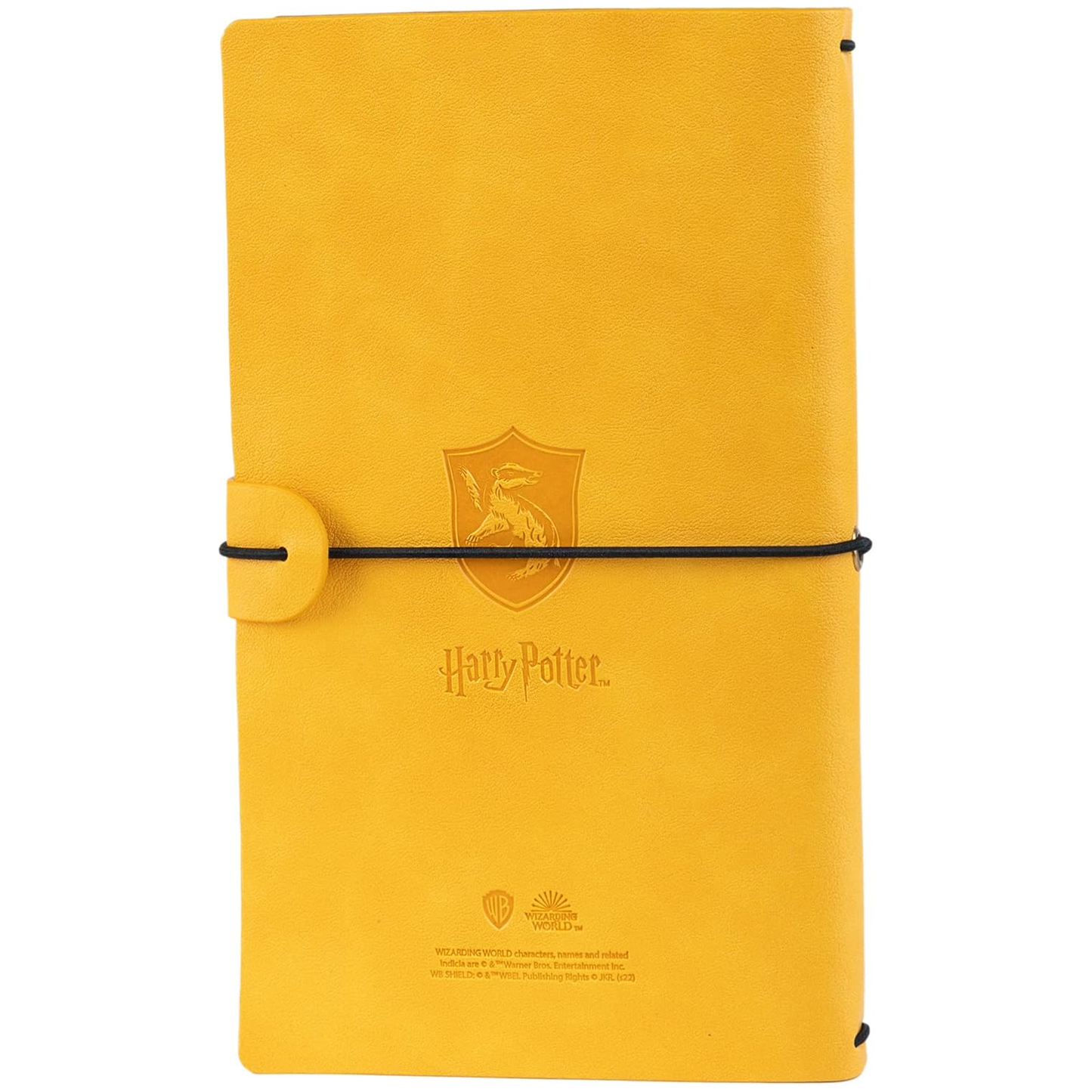 Hufflepuff Harry Potter Faux Leather Travel Journal / Notebook (Back) | Happy Piranha