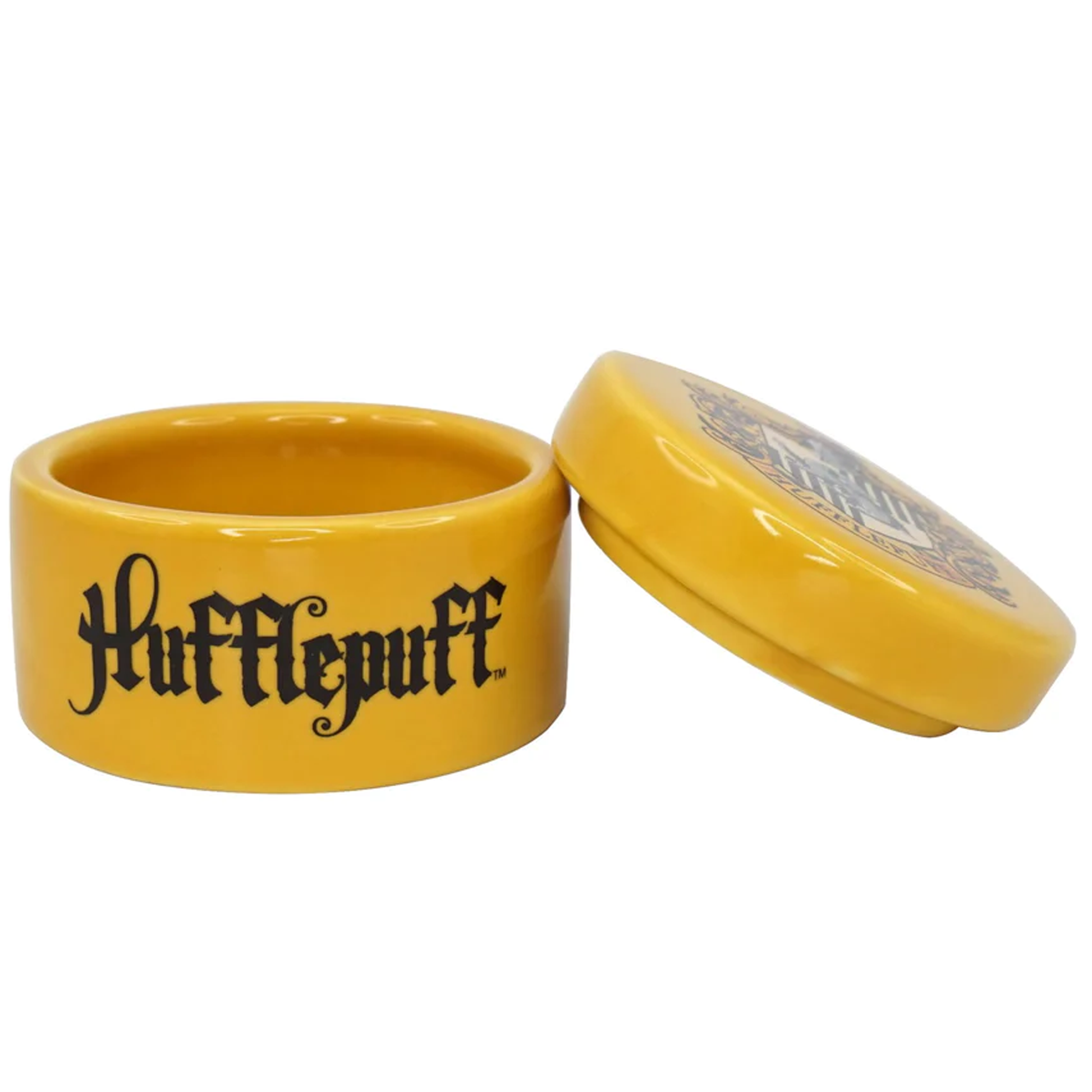 Harry Potter - Hufflepuff 6cm Round Trinket Pot With Lid Off | Happy Piranha