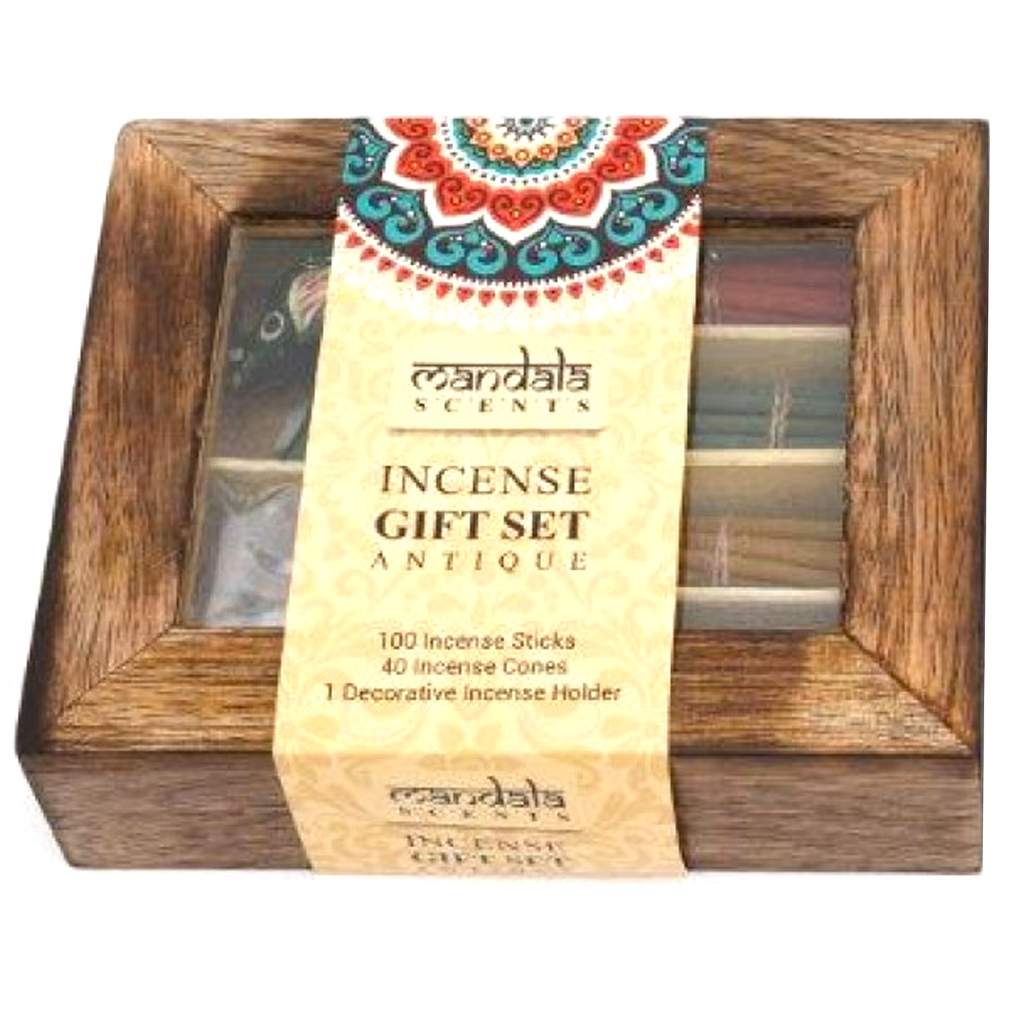 Mandala Scents Incense Wooden Gift Box Set | Happy Piranha