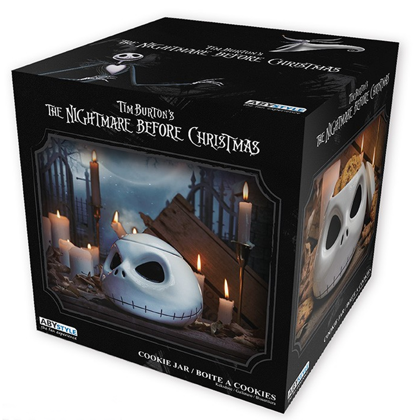 Jack Skellington Nightmare Before Christmas Cookie Jar (Boxed) | Happy Piranha