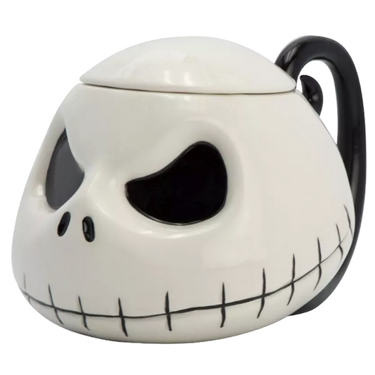 Jack Skellington Nightmare Before Christmas 3D Lidded Mug (Front) | Happy Piranha