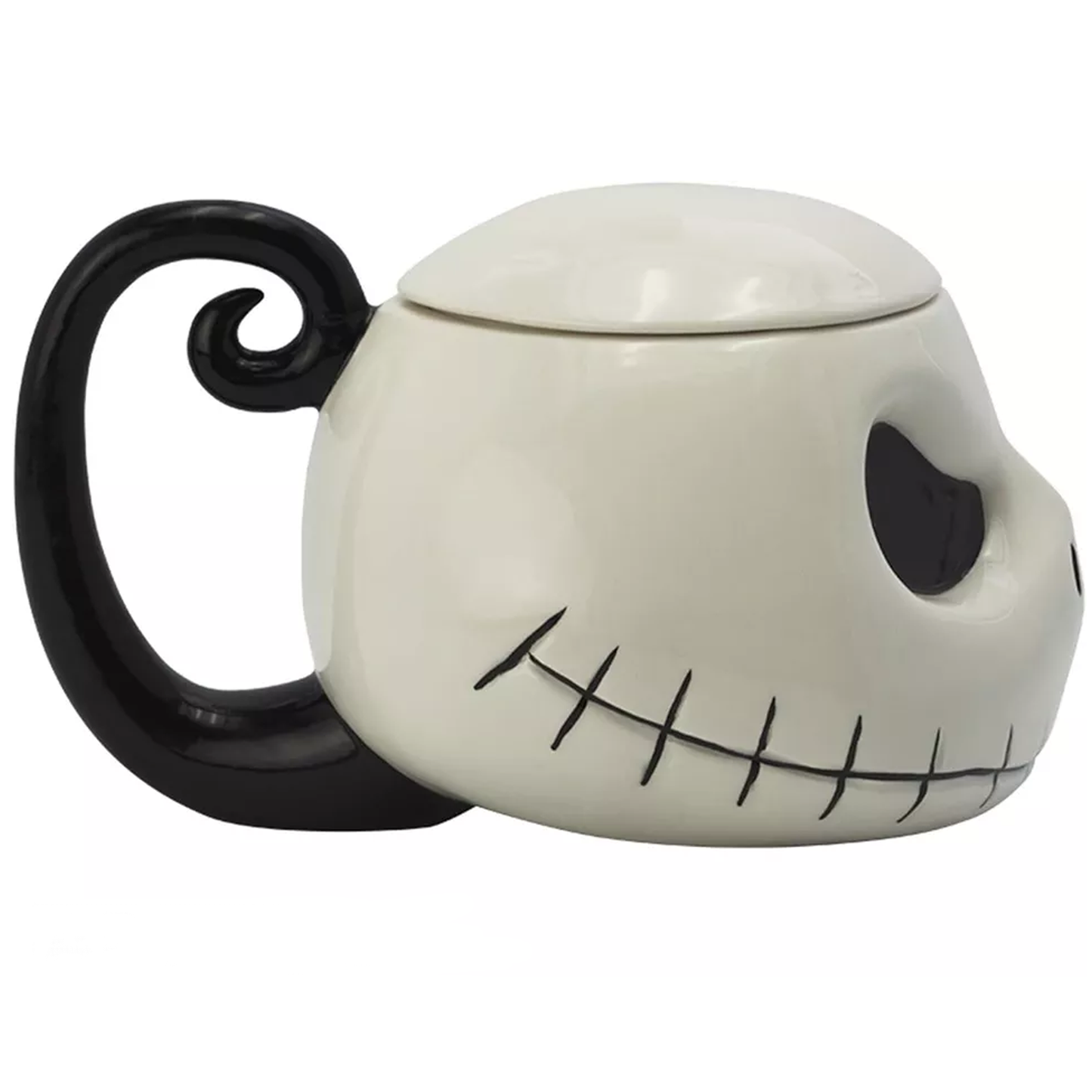 Jack Skellington Nightmare Before Christmas 3D Lidded Mug (Side) | Happy Piranha