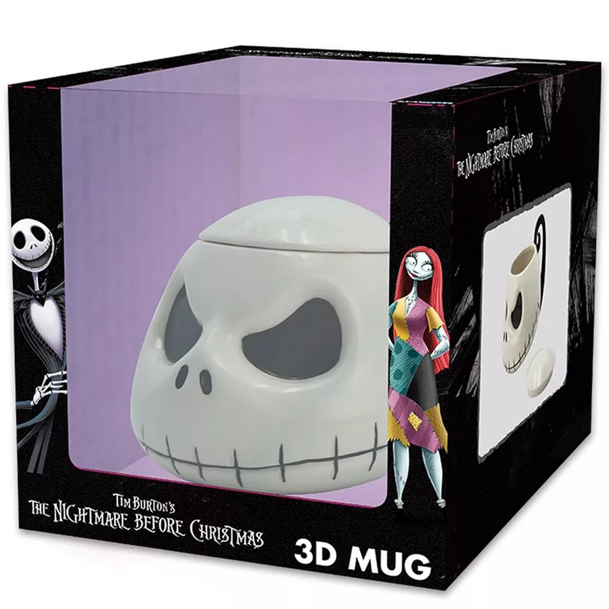 Jack Skellington Nightmare Before Christmas 3D Lidded Mug (Boxed) | Happy Piranha