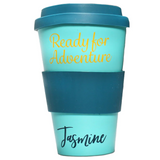 Jasmine - Disney Aladdin Reusable Coffee Cup (Back) | Happy Piranha